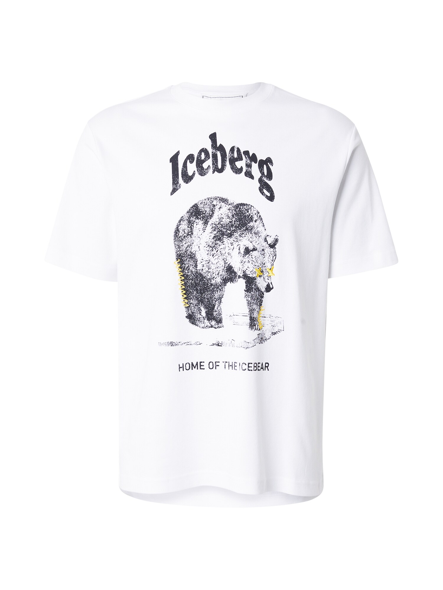 ICEBERG Póló  sárga / fekete / fehér akciós termékkép 1