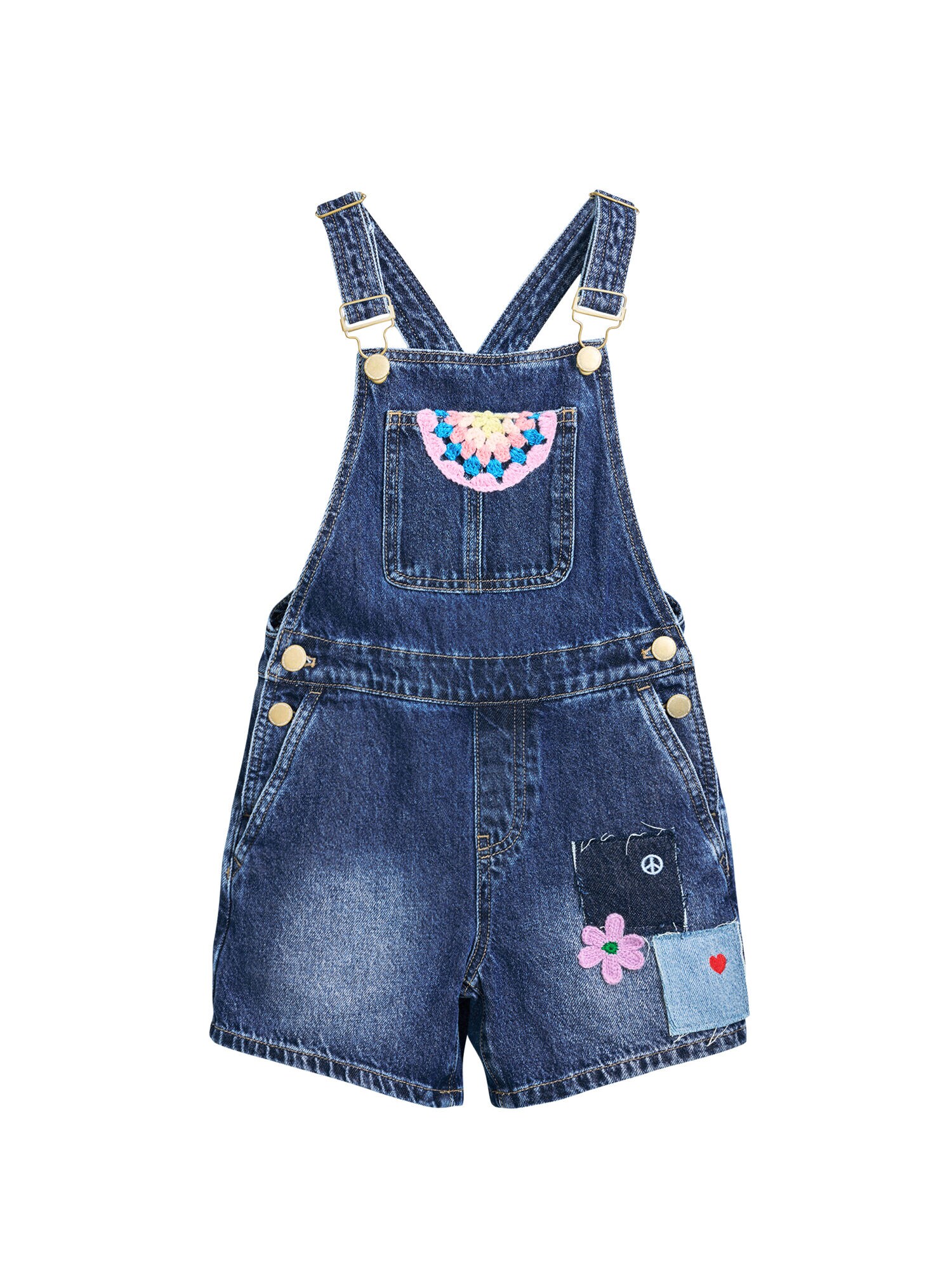 Desigual Kantáros nadrágok  kék farmer / vegyes színek akciós termékkép 1