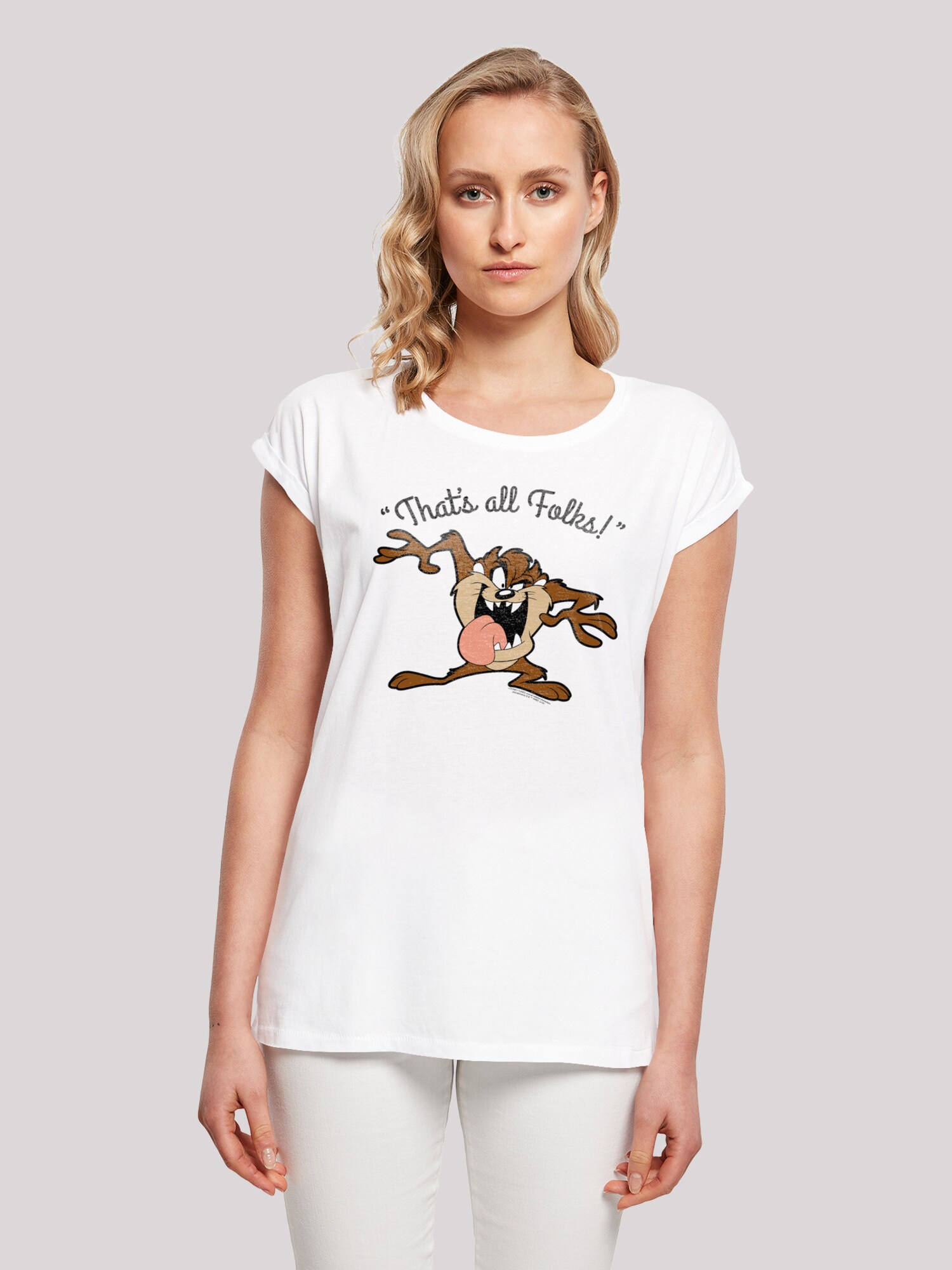 Thumbnail - F4NT4STIC Shirt Looney Tunes Taz Thats All Folks