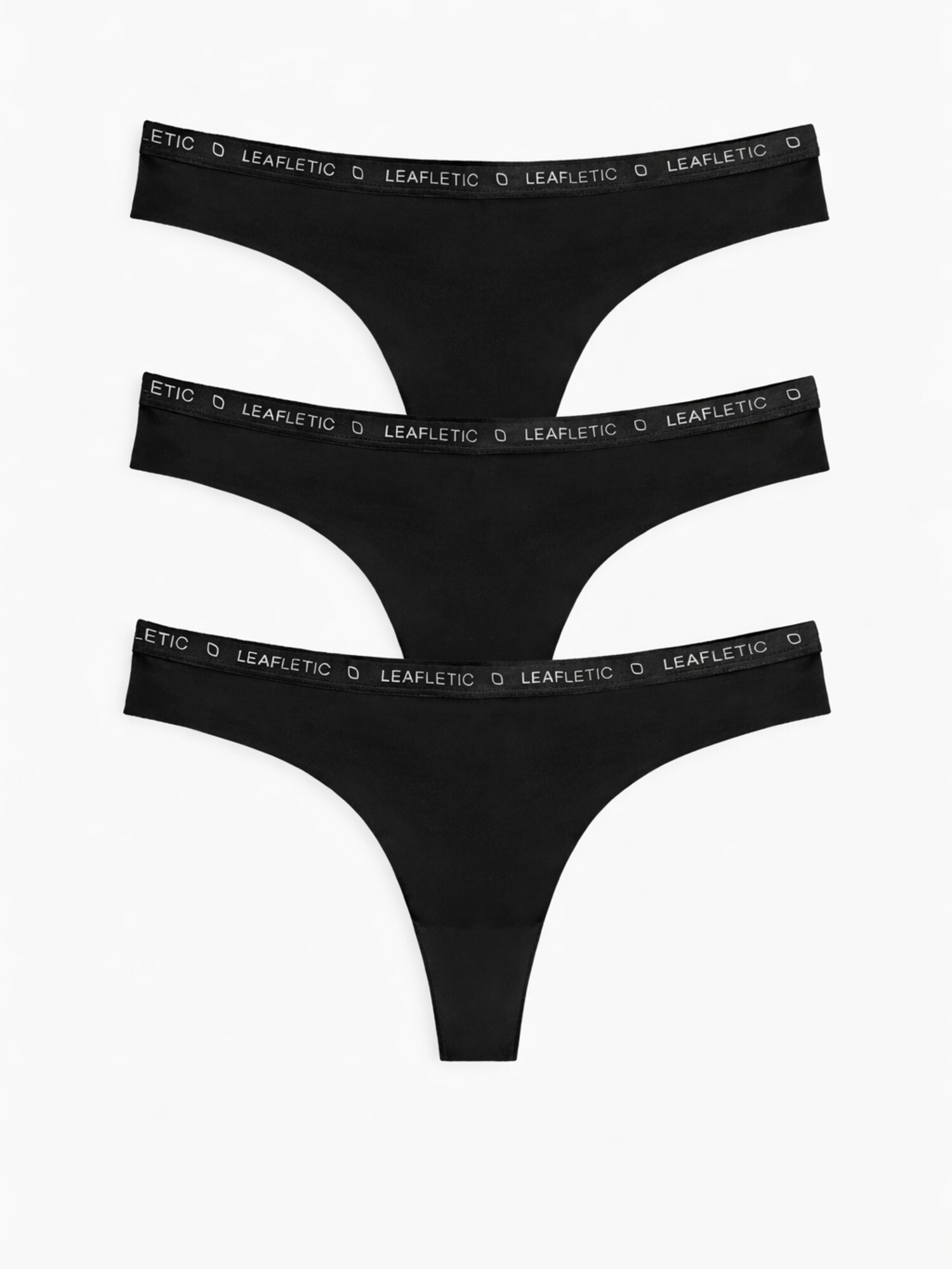 LEAFLETIC Panti 'Leafletic Women’s Mid Rise Brazilian'  negro