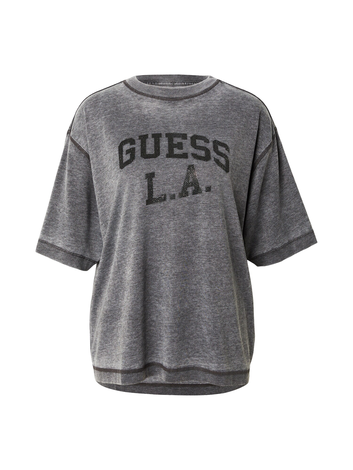 GUESS Tricou supradimensional negru