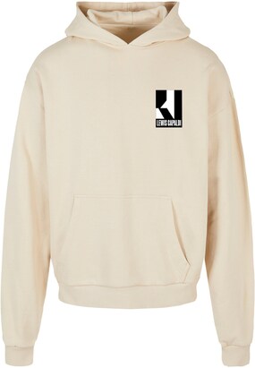 Merchcode Sweatshirt ‘Lewis Capaldi – Tour grabsheet 4’ Sand / Zwart / Wit