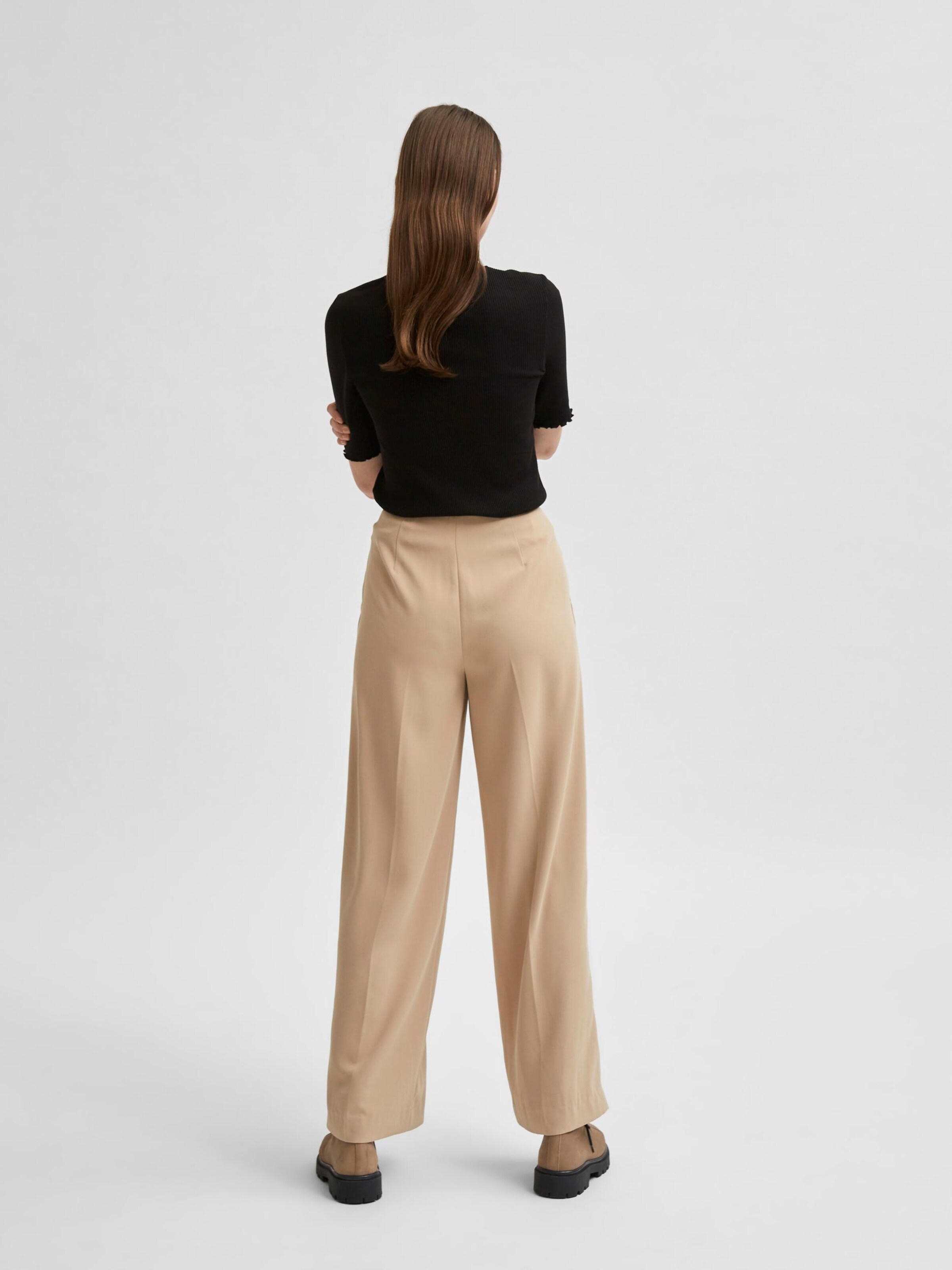 SELECTED FEMME Trousers with creases 