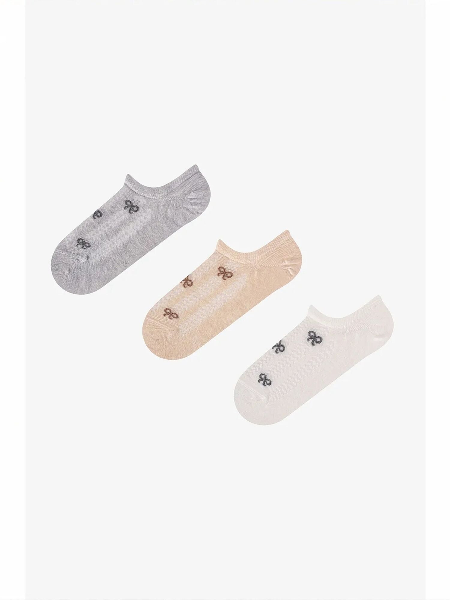 Penti Čarape 'PENTI Ribbon Jacquard Schleifenmuster Paar Sneaker-Socken' miks boja