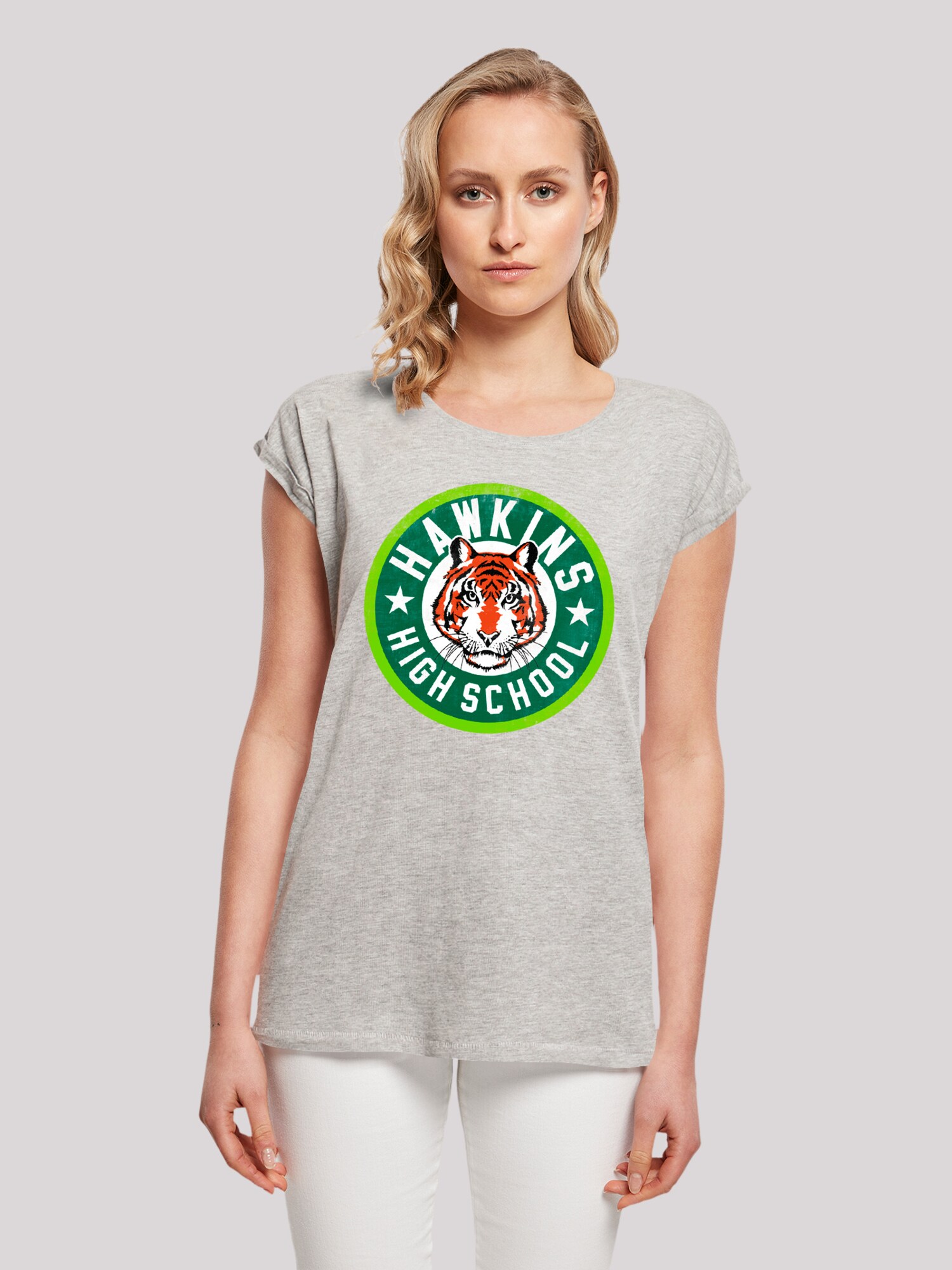 Thumbnail - F4NT4STIC T-Shirt Stranger Things Hawkins Tiger Circle Netflix TV Series