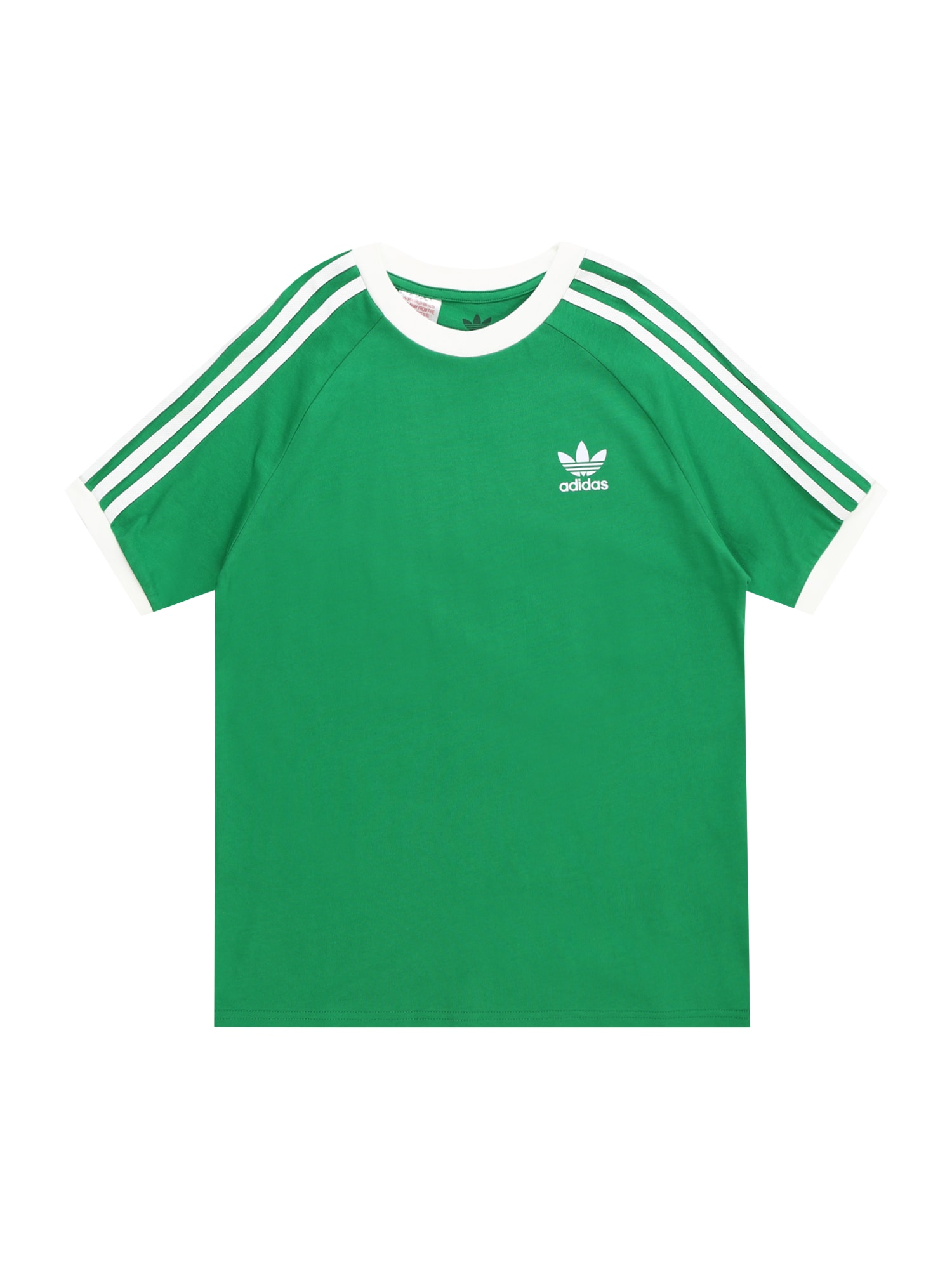 ADIDAS ORIGINALS Marškinėliai 'Adicolor' žolės žalia / balkšva