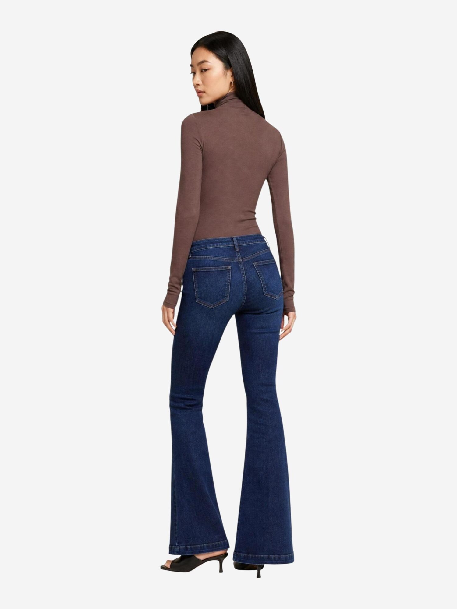 GUESS Top 'GRETA HIGH NECK LS K V6BP11 K6907'  marrón – imagen 3