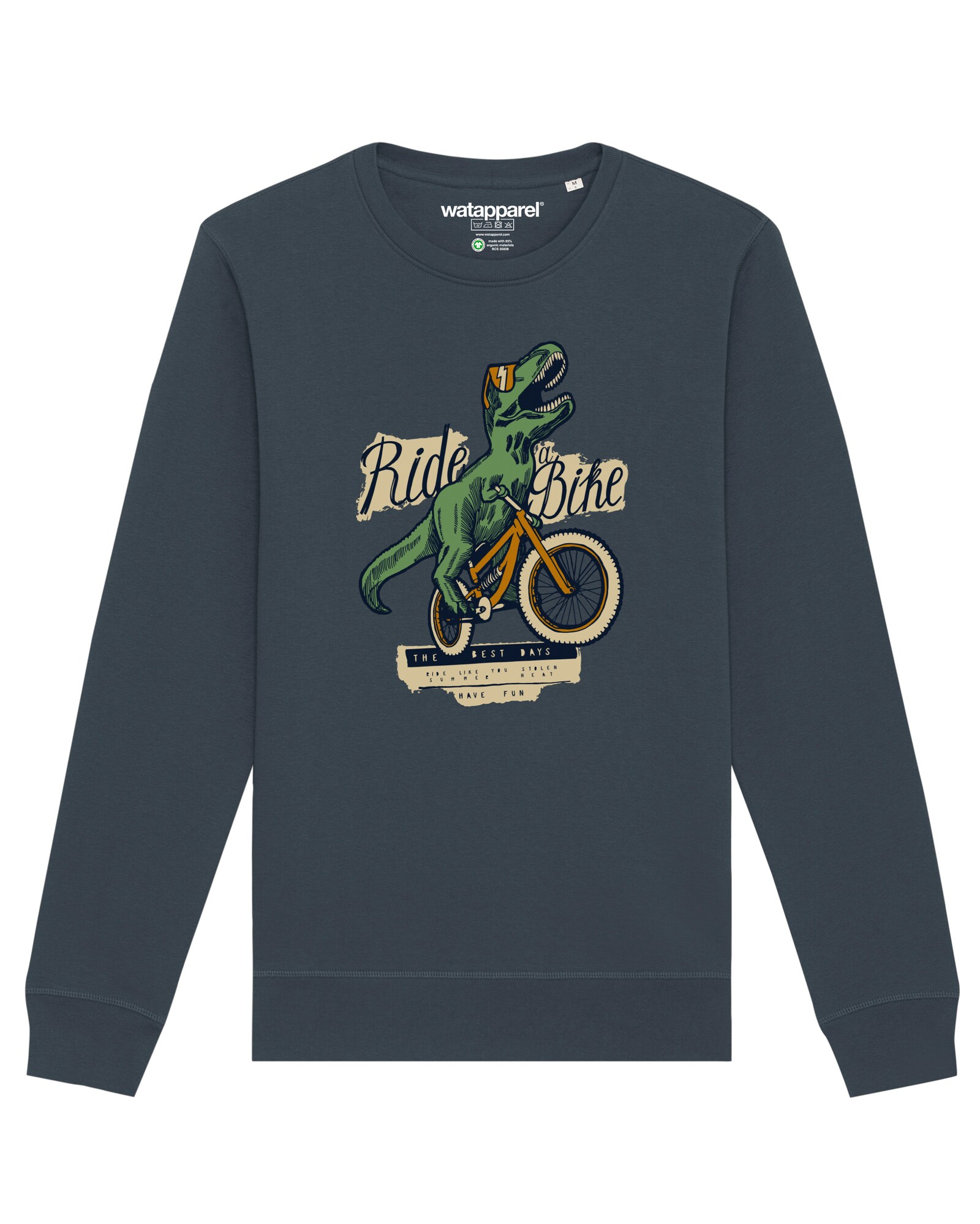 Thumbnail - Sweatshirt ' T-Rex Fahrrad '