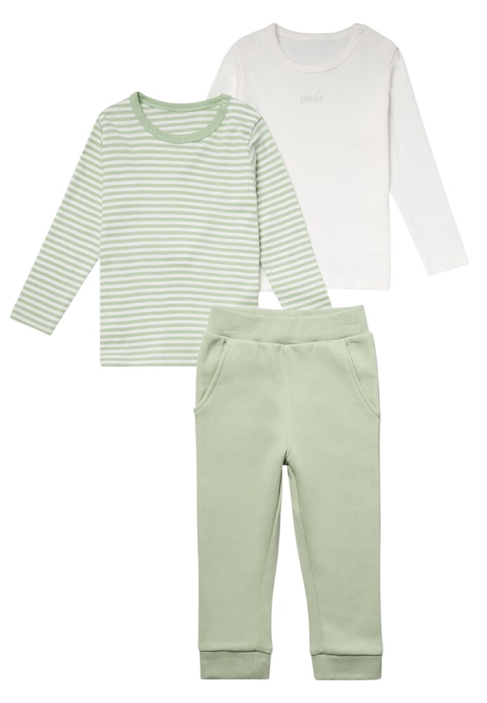 Stellou & Friends Set Jungen Größe 62/68 pastellgrün / weiß