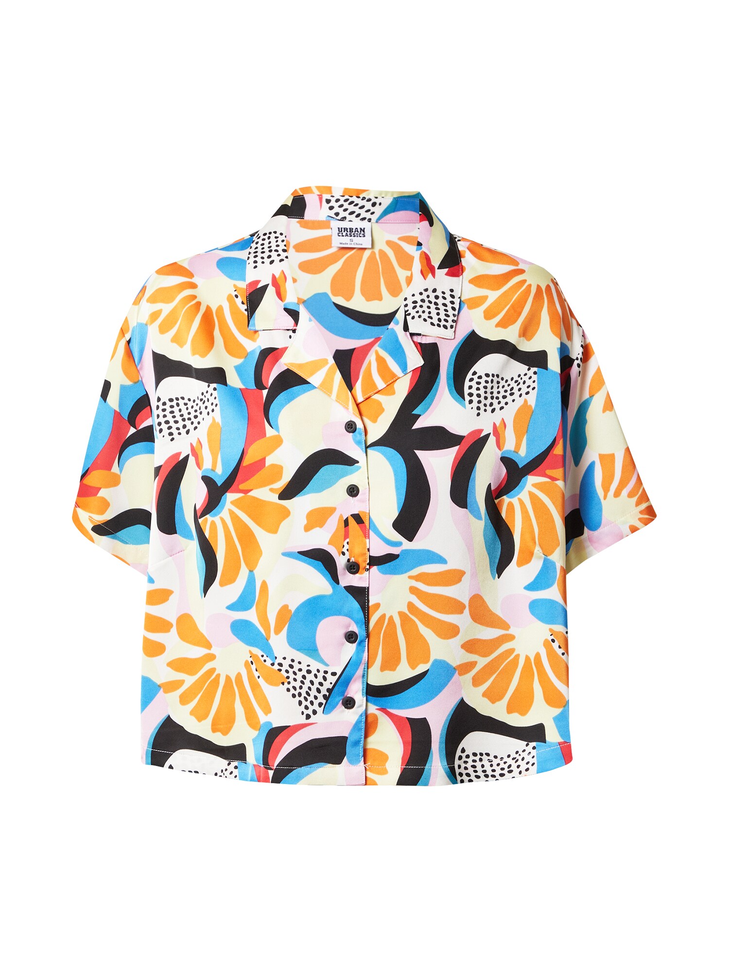 Urban Classics Bluza 'Resort'  modra / oranžna / črna / bela