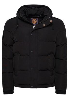 Superdry Winterjas Marine / Zwart