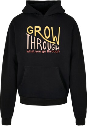 Merchcode Sweatshirt ‘Spring – Grow Through 2’ Geel / Rosa / Oudroze / Zwart