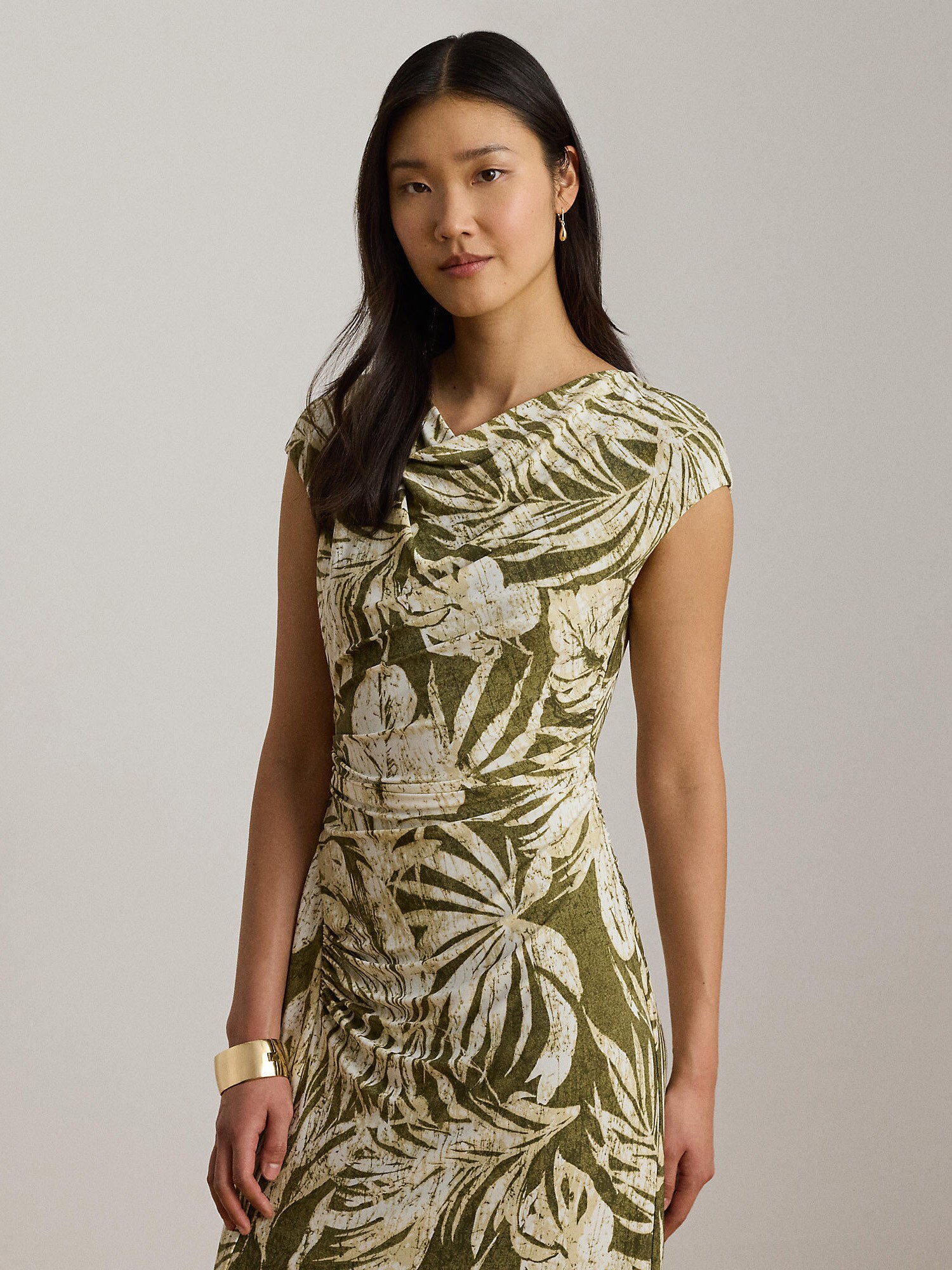 Lauren Ralph Lauren Vestido 'CLASSIC'  caqui / oliva / blanco – imagen 4