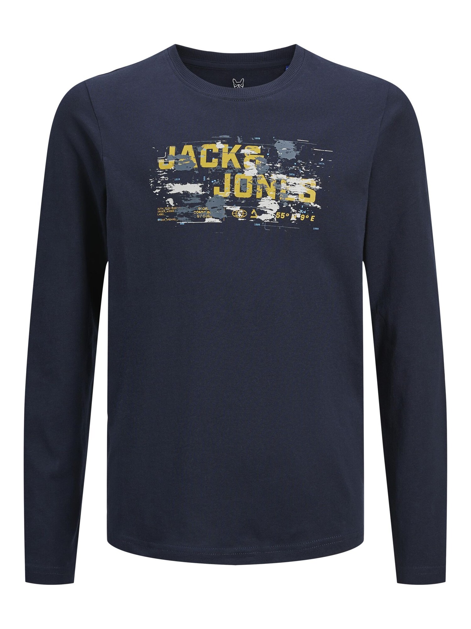 Jack & Jones Junior Tričko  námornícka modrá / karí / čadičová / biela