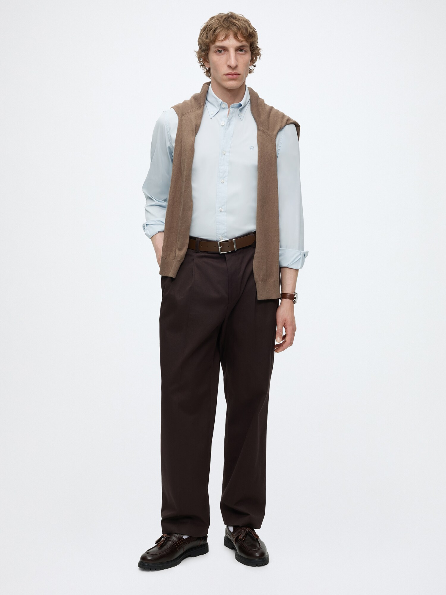 BOSS Camisa 'ROAN'  azul pastel – imagen 4