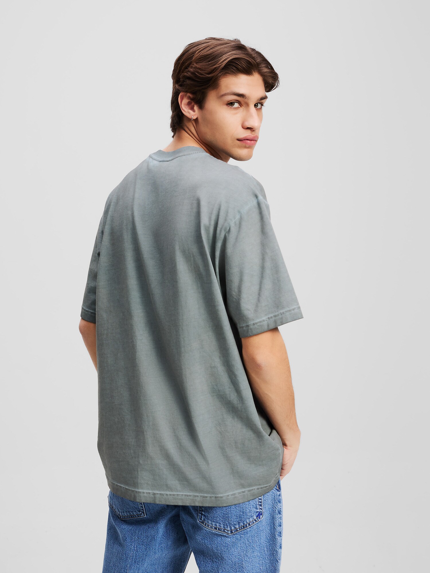 KARL LAGERFELD JEANS Tričko sivá / čierna (obrázok 3)