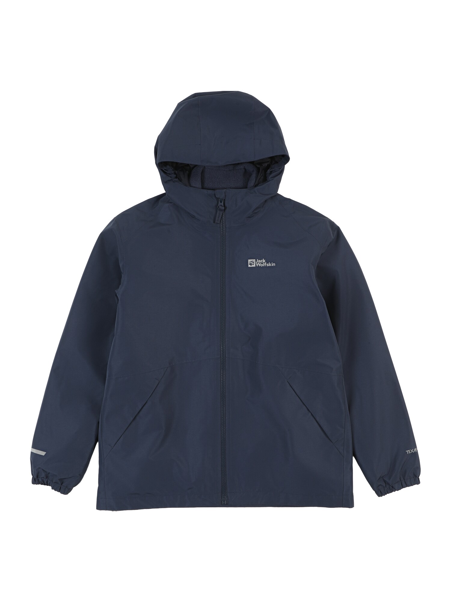 JACK WOLFSKIN Chaqueta de montaña 'ICELAND'  azul noche / gris plateado