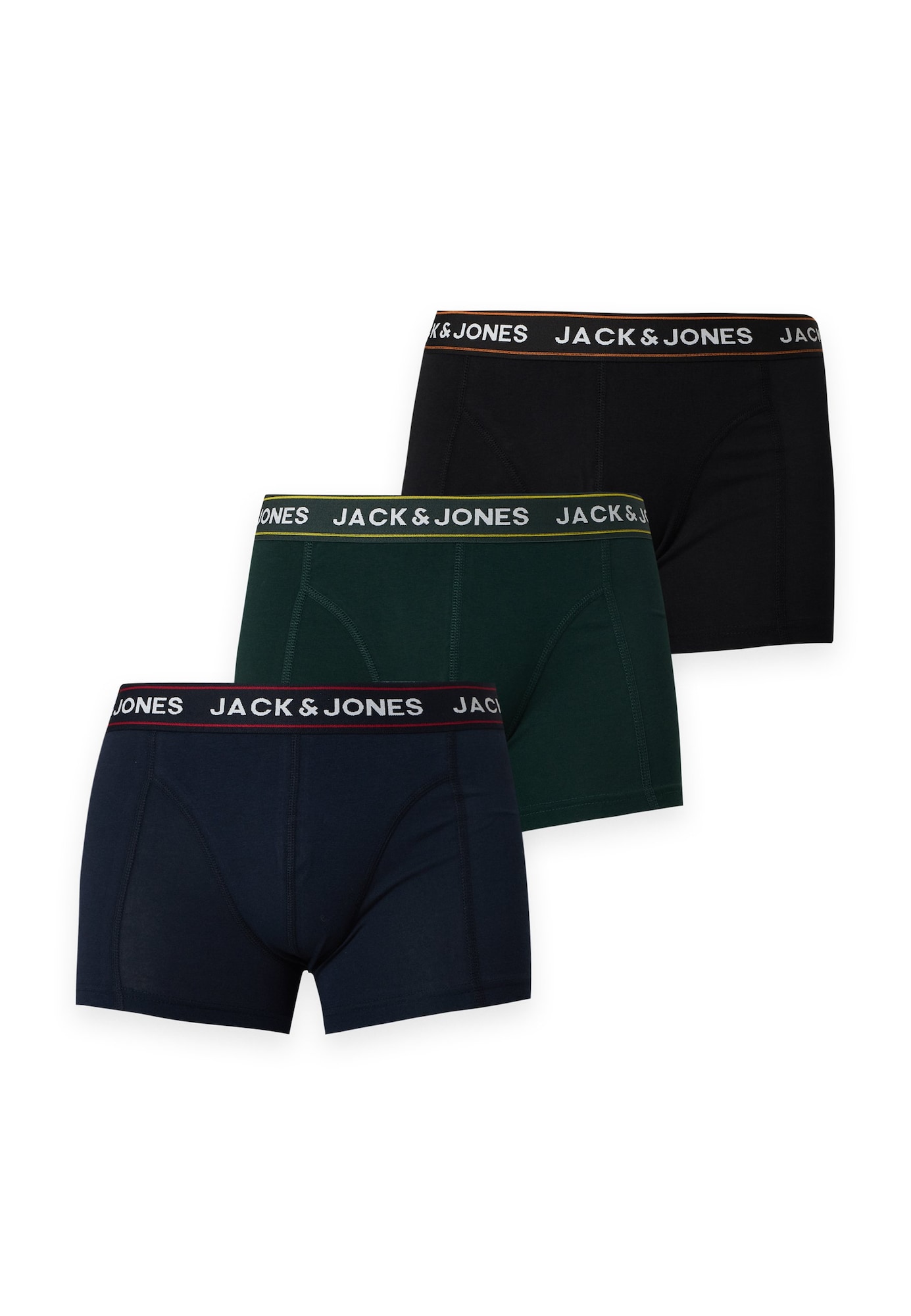 JACK & JONES Calzoncillo boxer 'JACMAX' navy / verde oscuro / negro