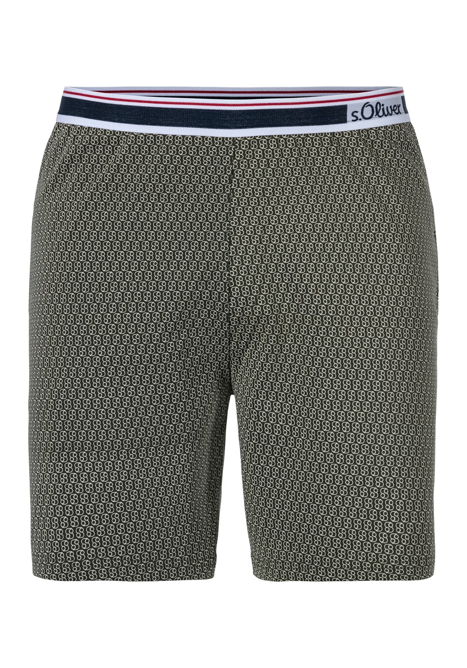 Pyjamasbyxa marinblå / oliv / ljusgrön