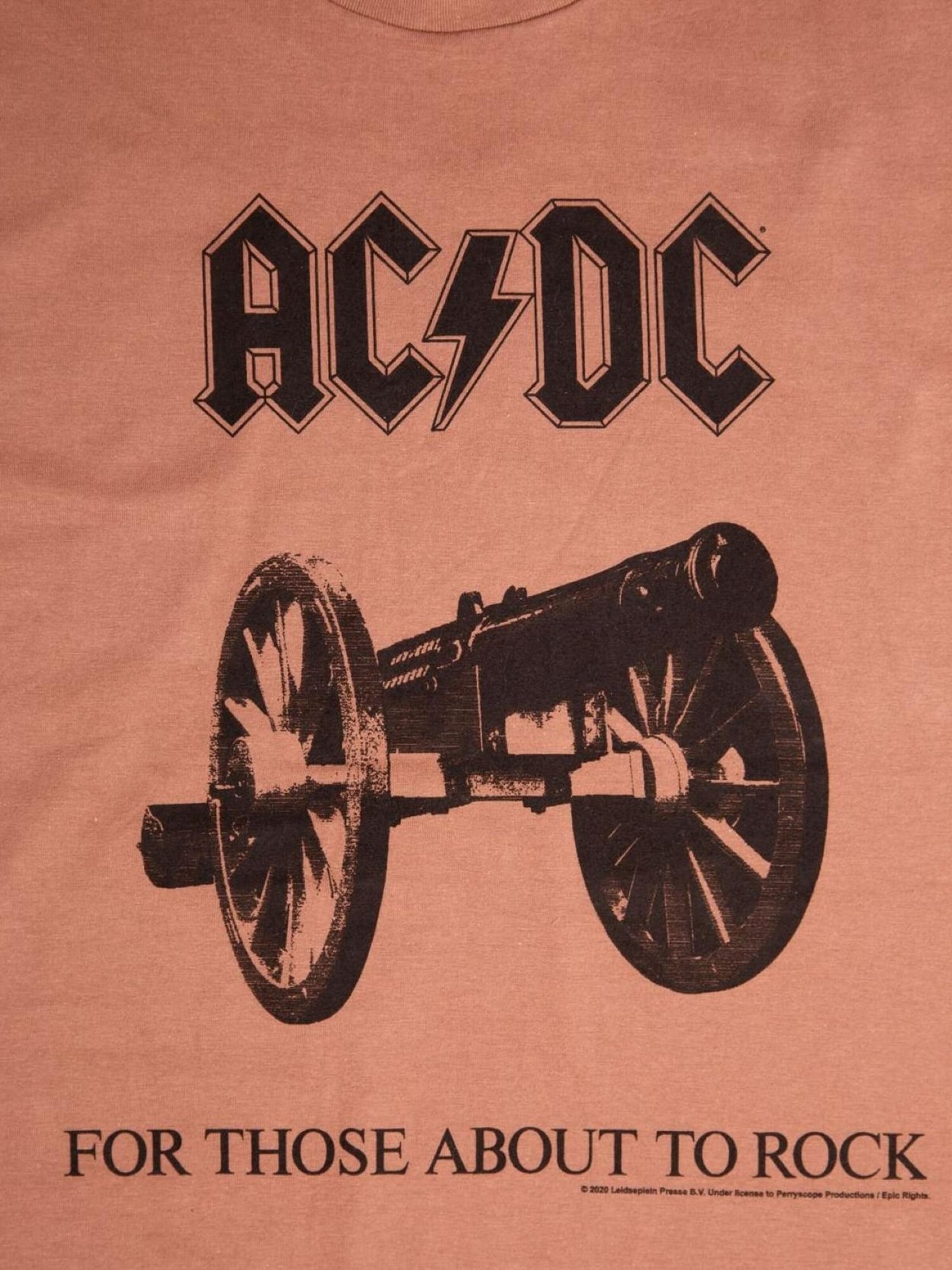 AC/DC Camiseta 'AC/DC  For Those about to rock Brown mens t-shirt'  marrón – imagen 4
