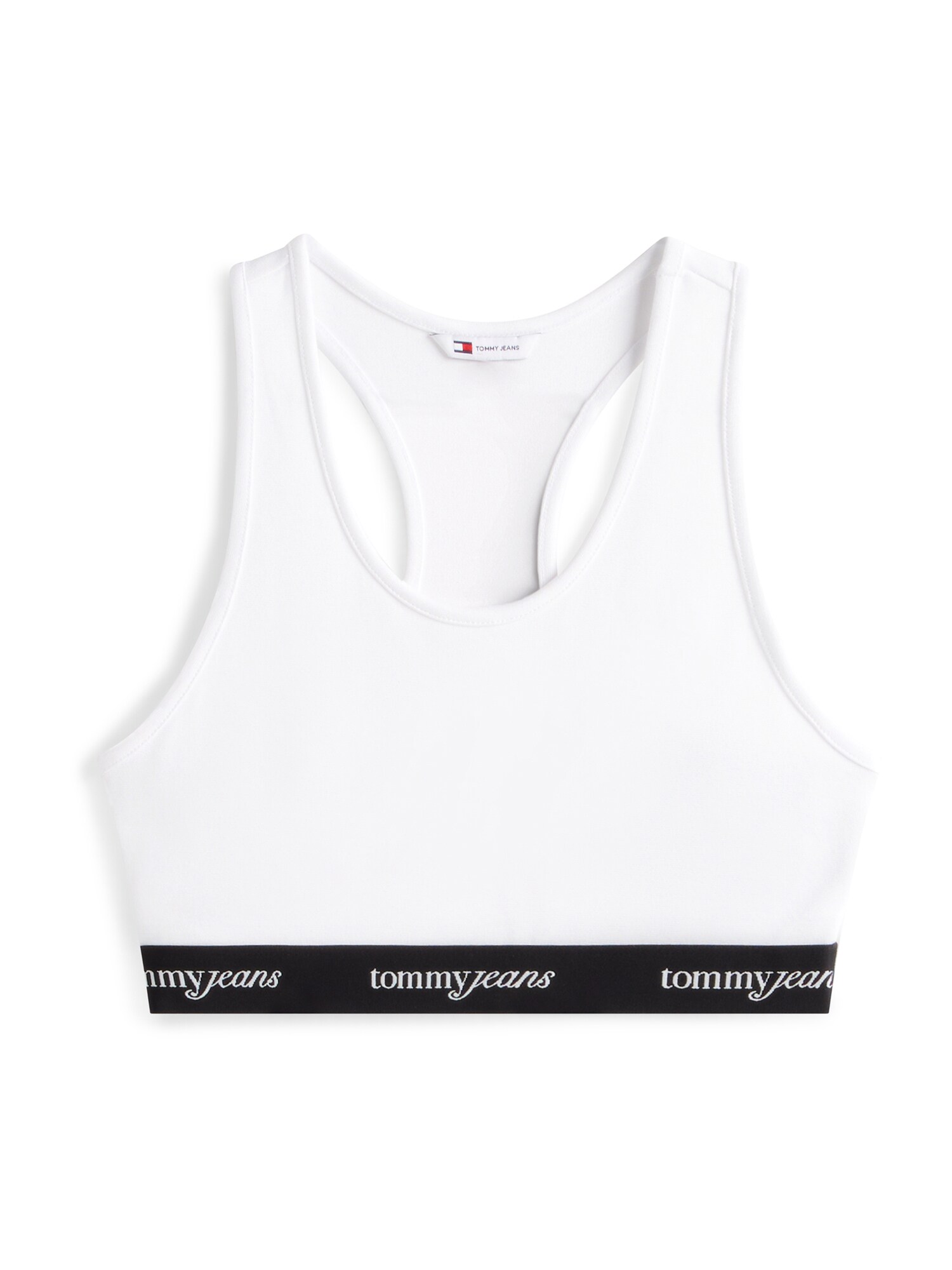 Tommy Jeans Sutien  negru / alb