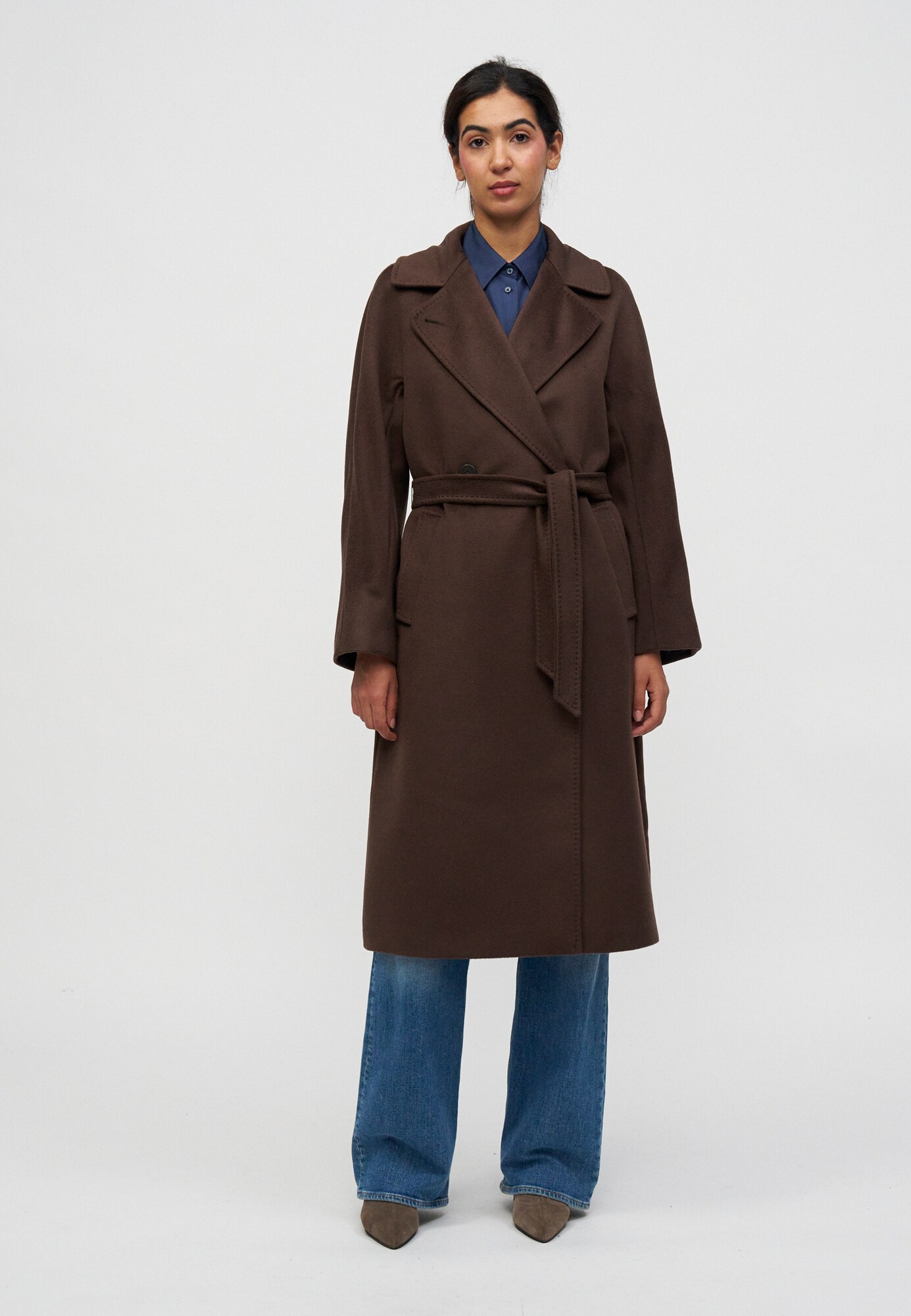 Weekend Max Mara Abrigo de entretiempo 'RESINA' chocolate – imagen 2