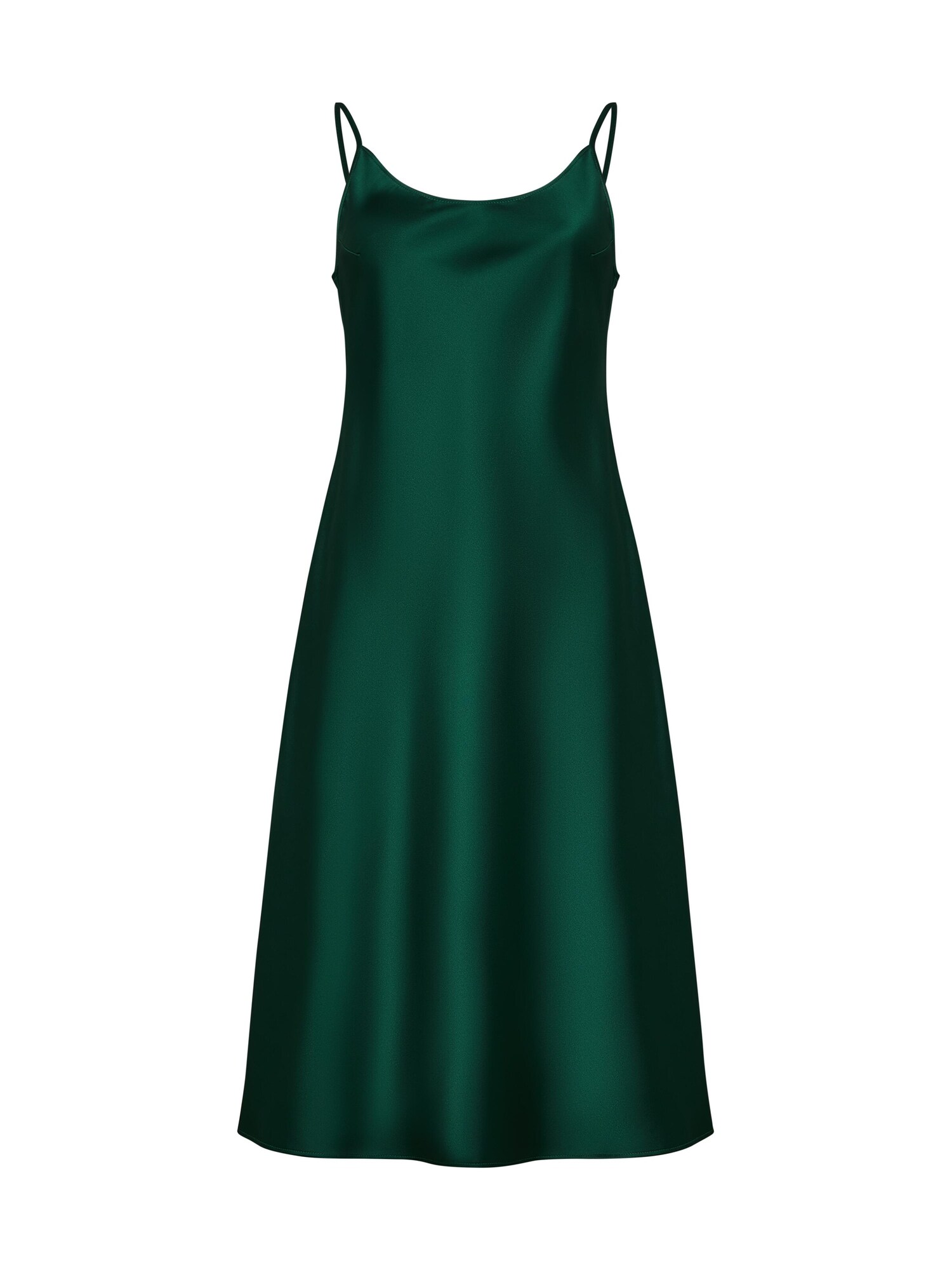 Serena Silueta Šaty 'Below the knee satin slip dress 'Grace''  smaragdová