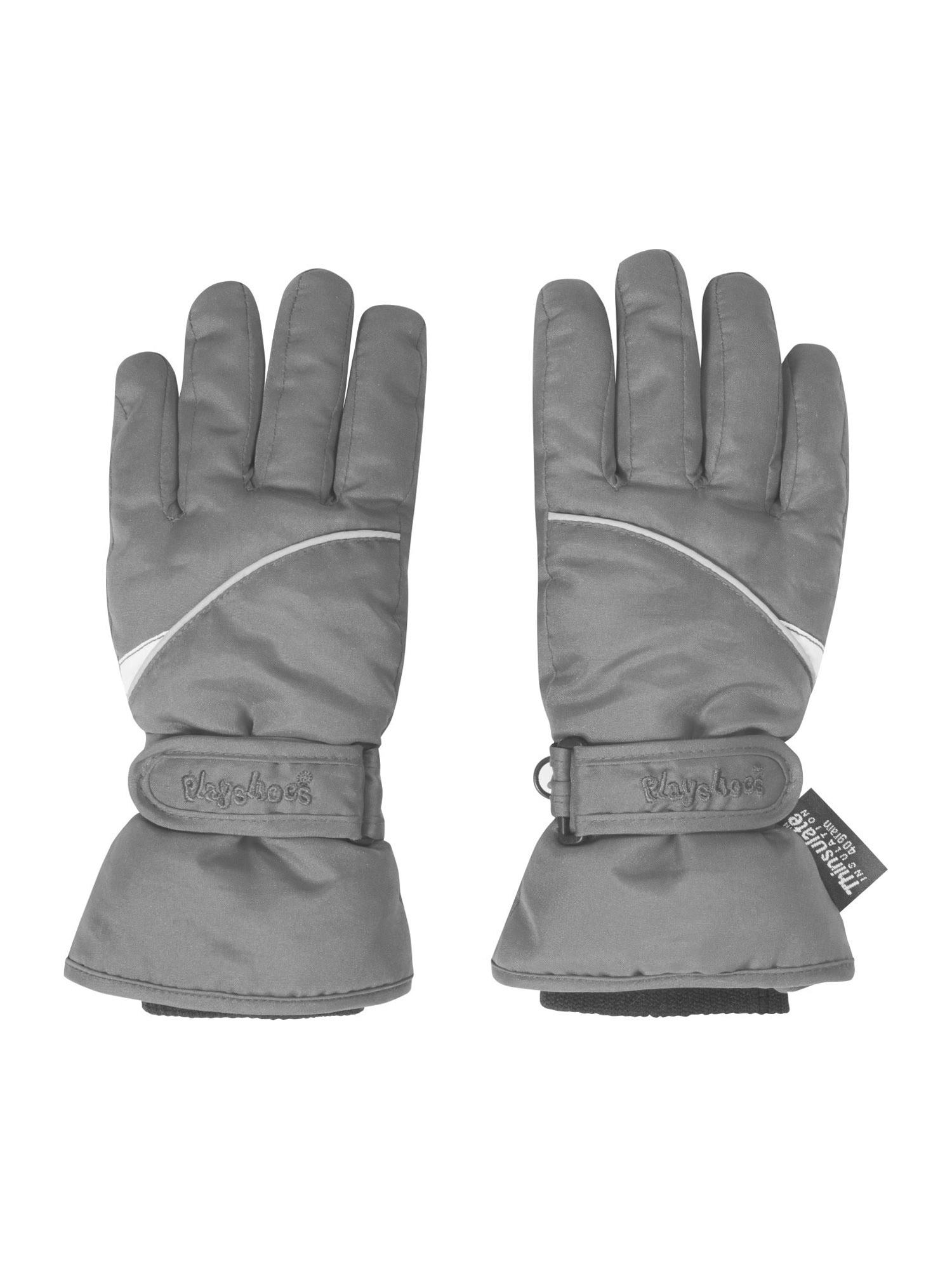 PLAYSHOES Ръкавици  сиво / черно / бяло