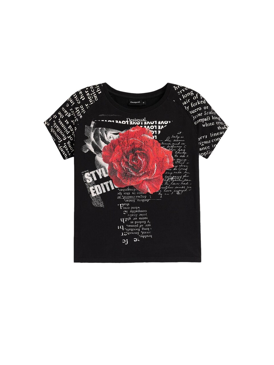 T-shirt röd / svart