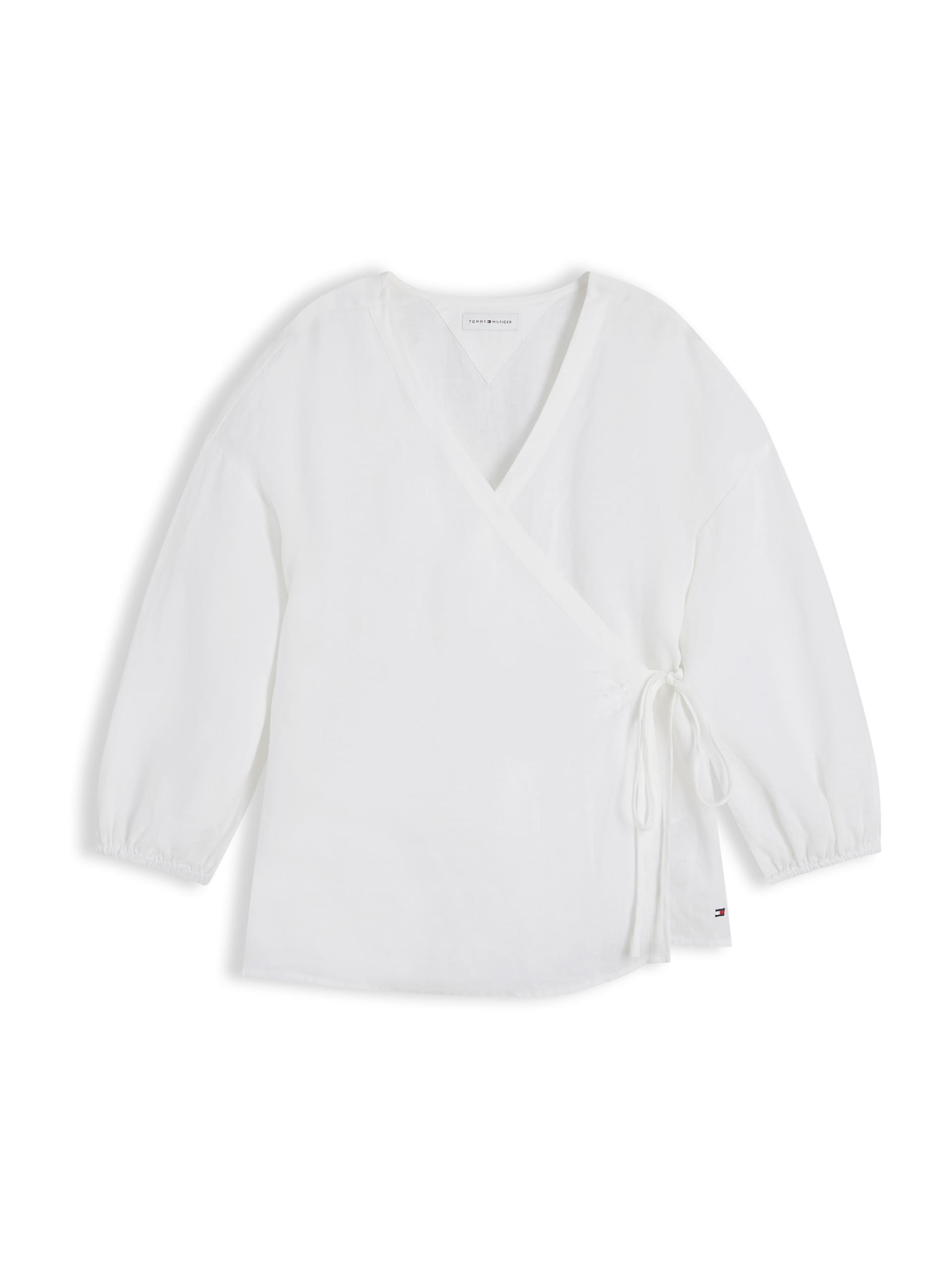 TOMMY HILFIGER Blus 'Relaxed Fit Pure Wrap Blouse' dam