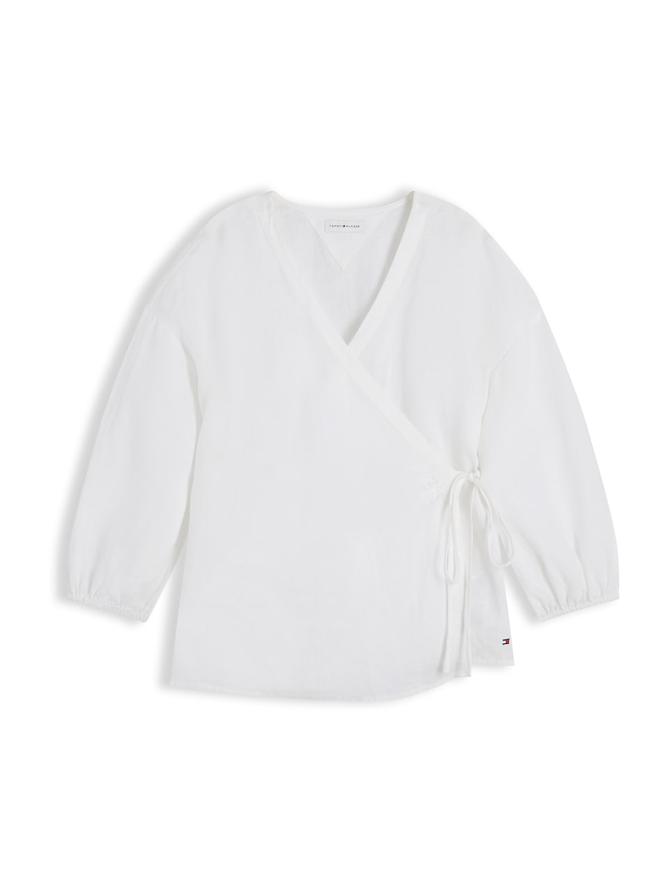 Blus 'Relaxed Fit Pure Wrap Blouse'