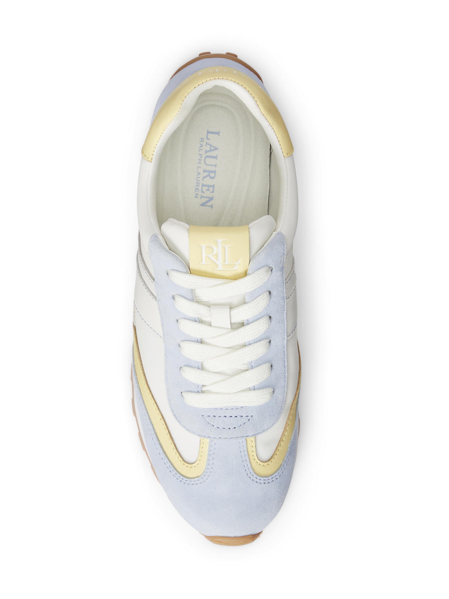 Lauren Ralph Lauren Zapatillas deportivas bajas 'DANI' azul paloma / amarillo / blanco – imagen 3