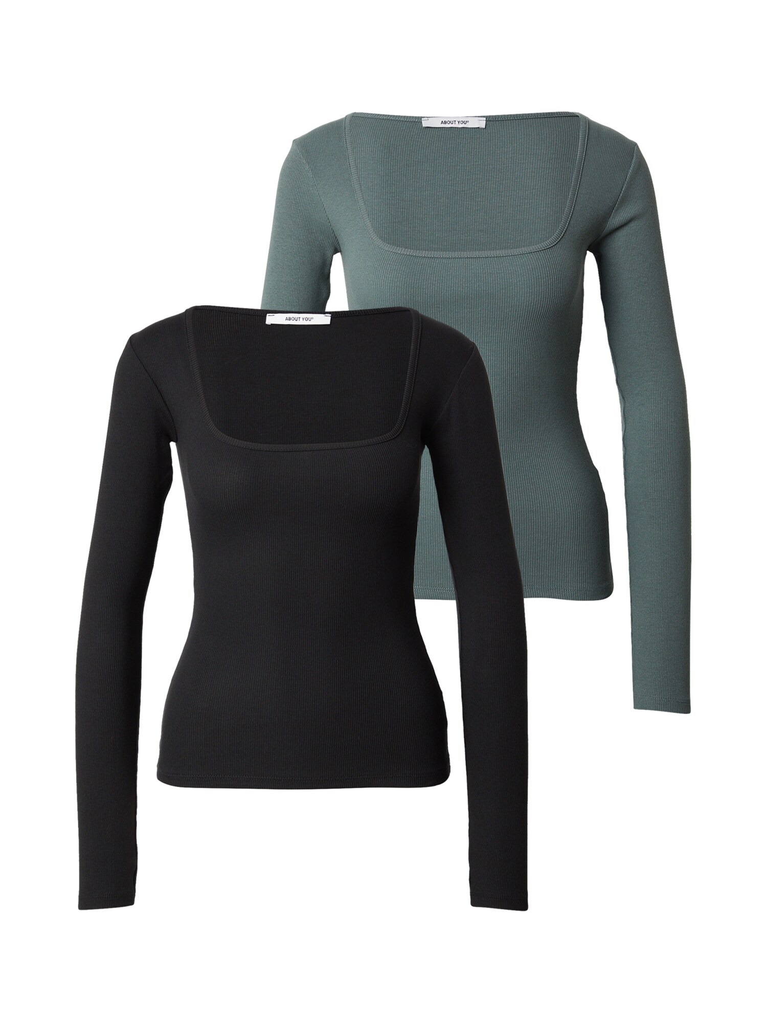 ABOUT YOU Tricou Sita  verde închis / negru