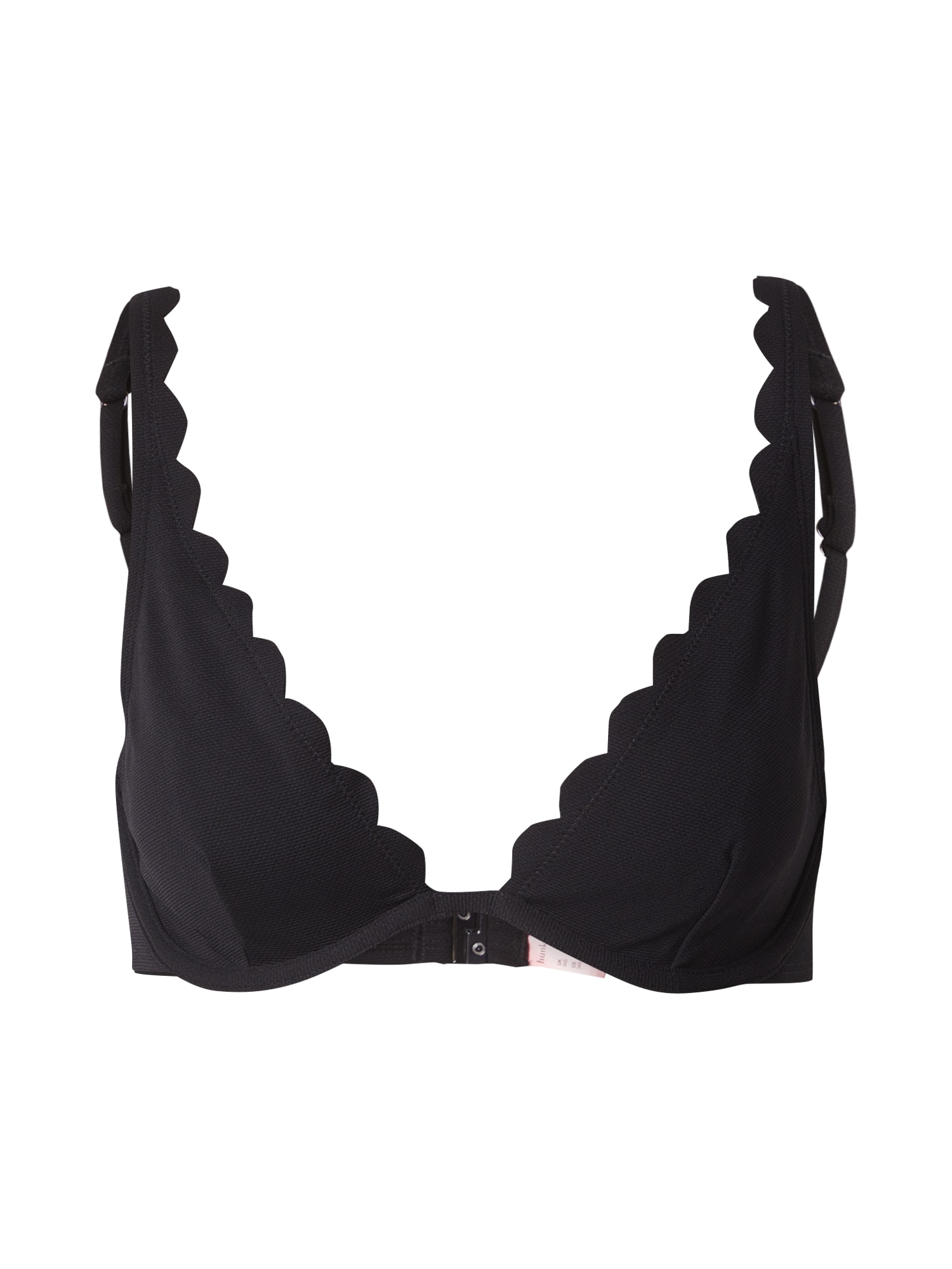 Hunkemöller Bikinový top 'Scallop' čierna