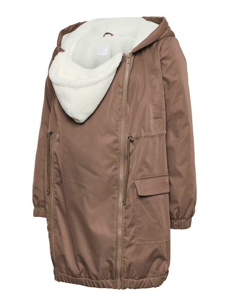 MAMALICIOUS Umstand Parka 'MLLISE' Damen Größe S dunkelbraun