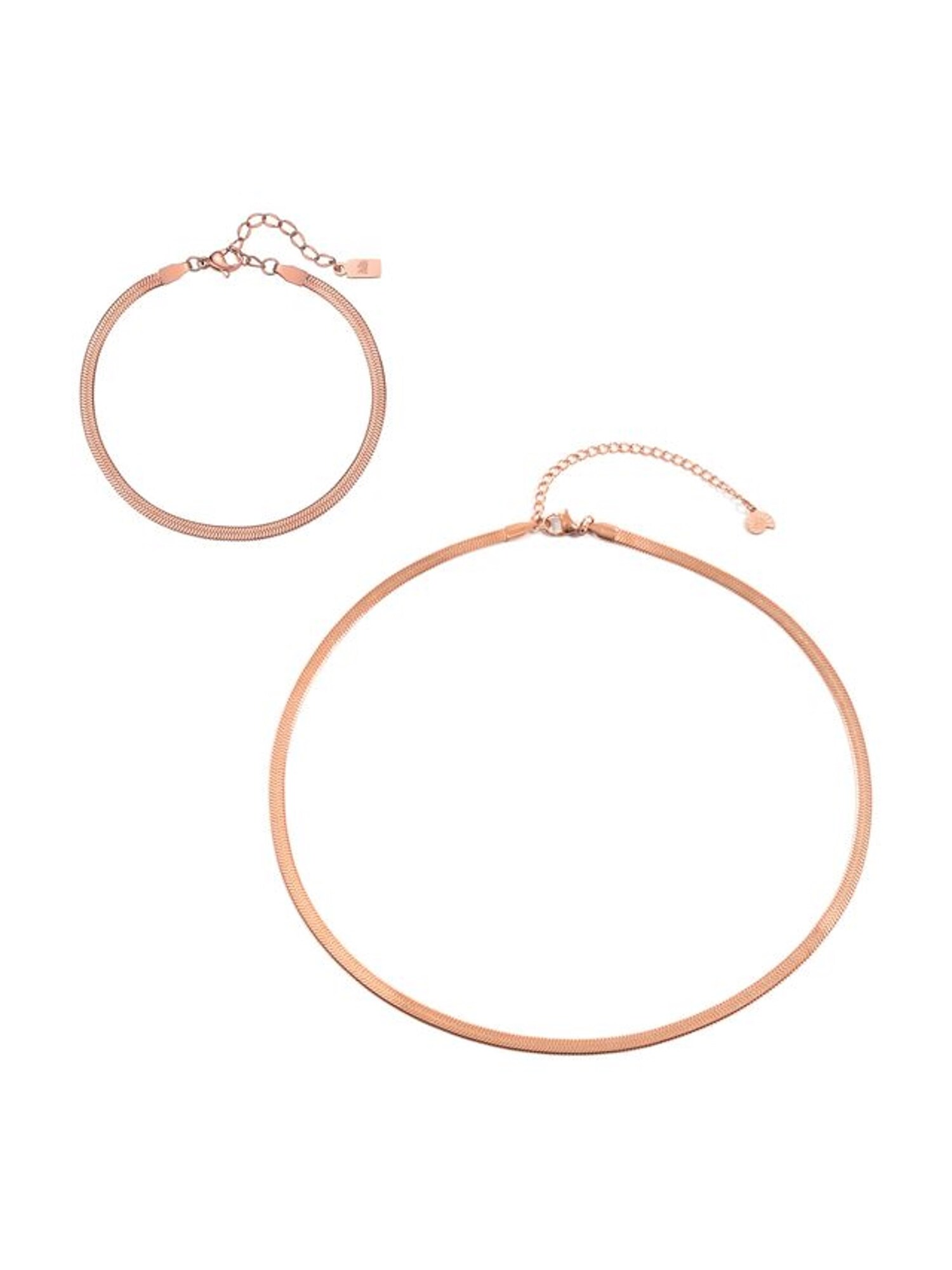 Hey Happiness Conjunto de joyería 'Urban Snake'  oro rosa