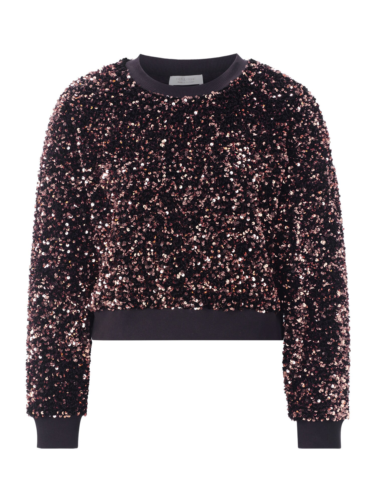 Rich & Royal Bluză de molton  ciocolatiu