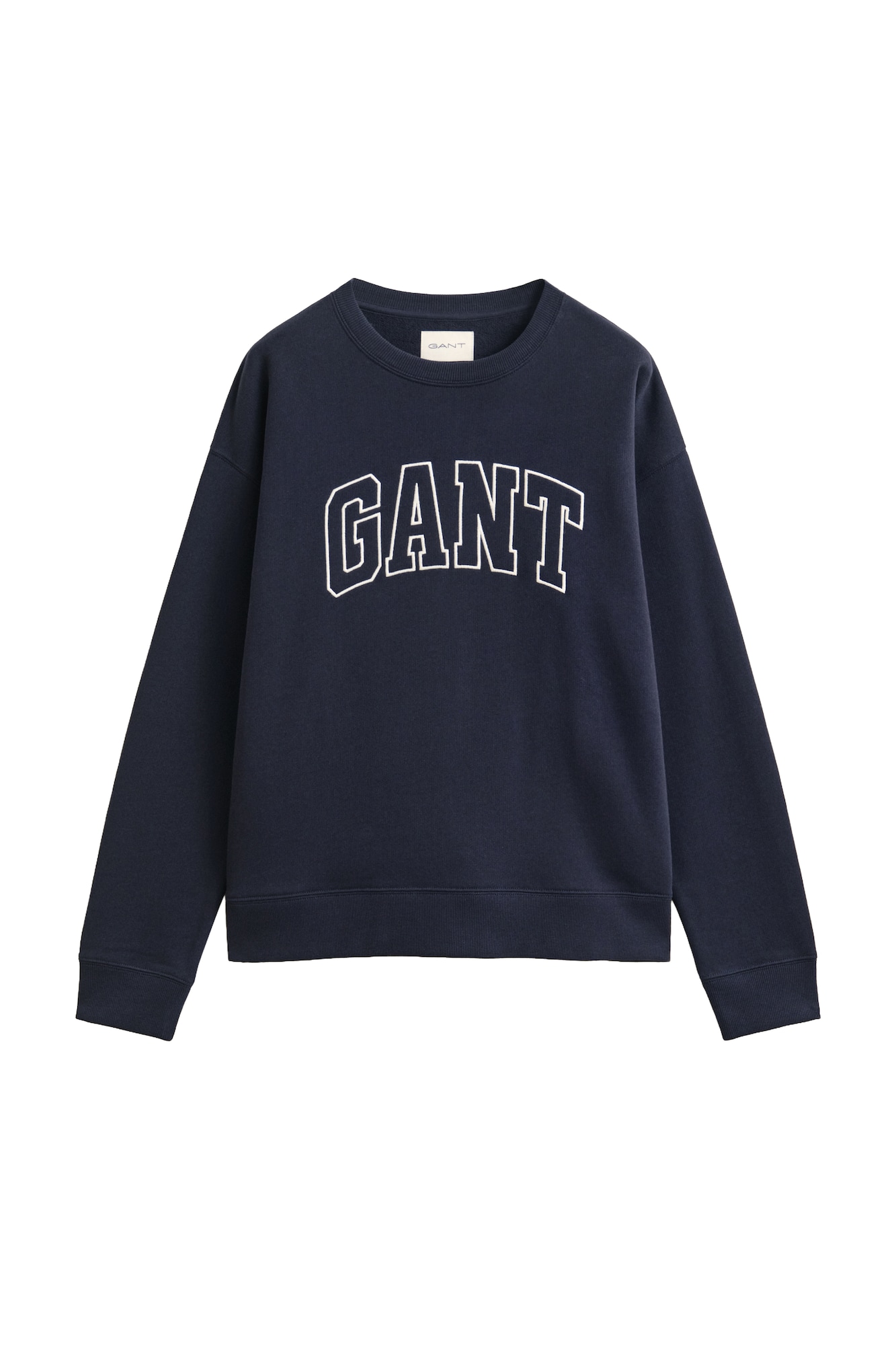 GANT Bluză de molton albastru închis / alb