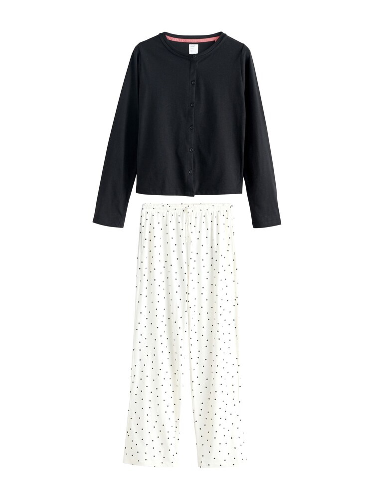 Next Pizsama Női fekete, fehér , Méret XL