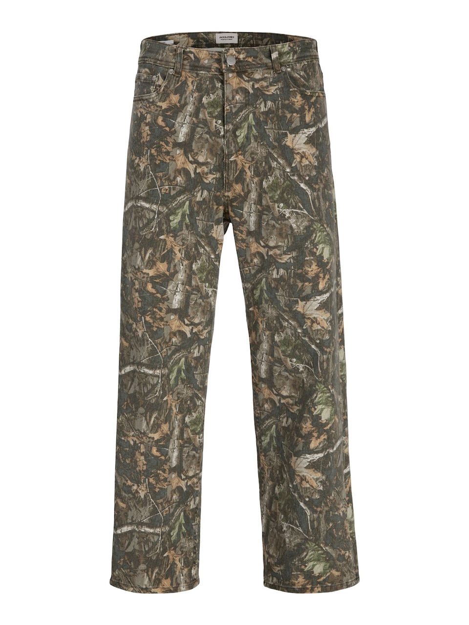 Jeans 'JPSTAlex Antonio' brun / grön / khaki
