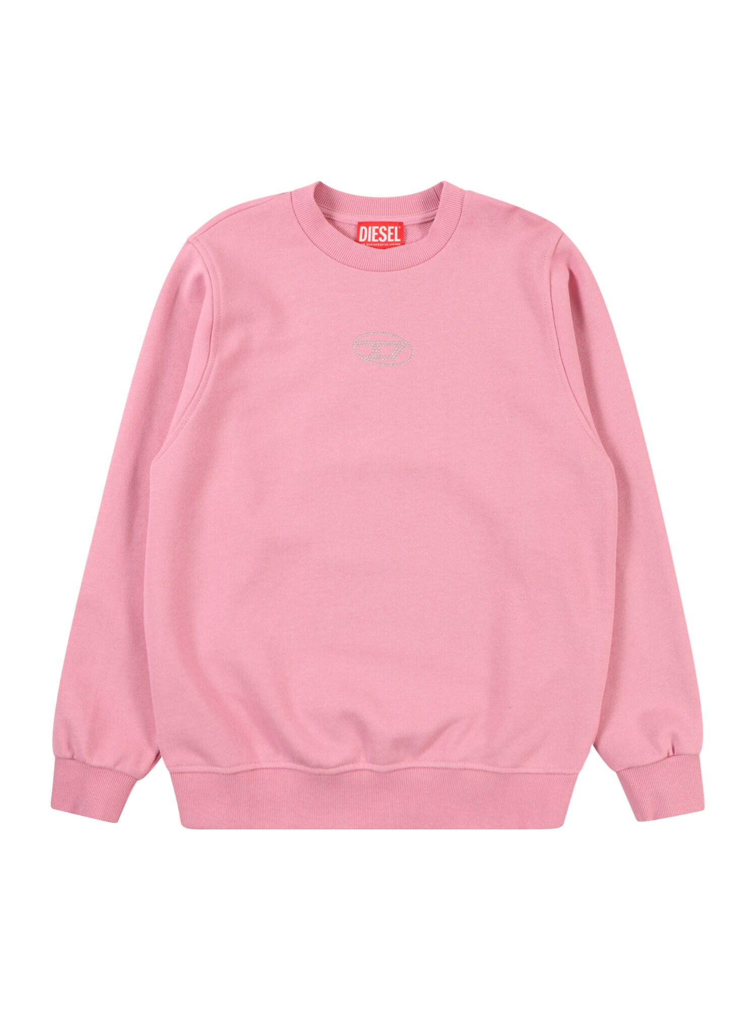 DIESEL Mikina 'SLEMBY' rosé / strieborná