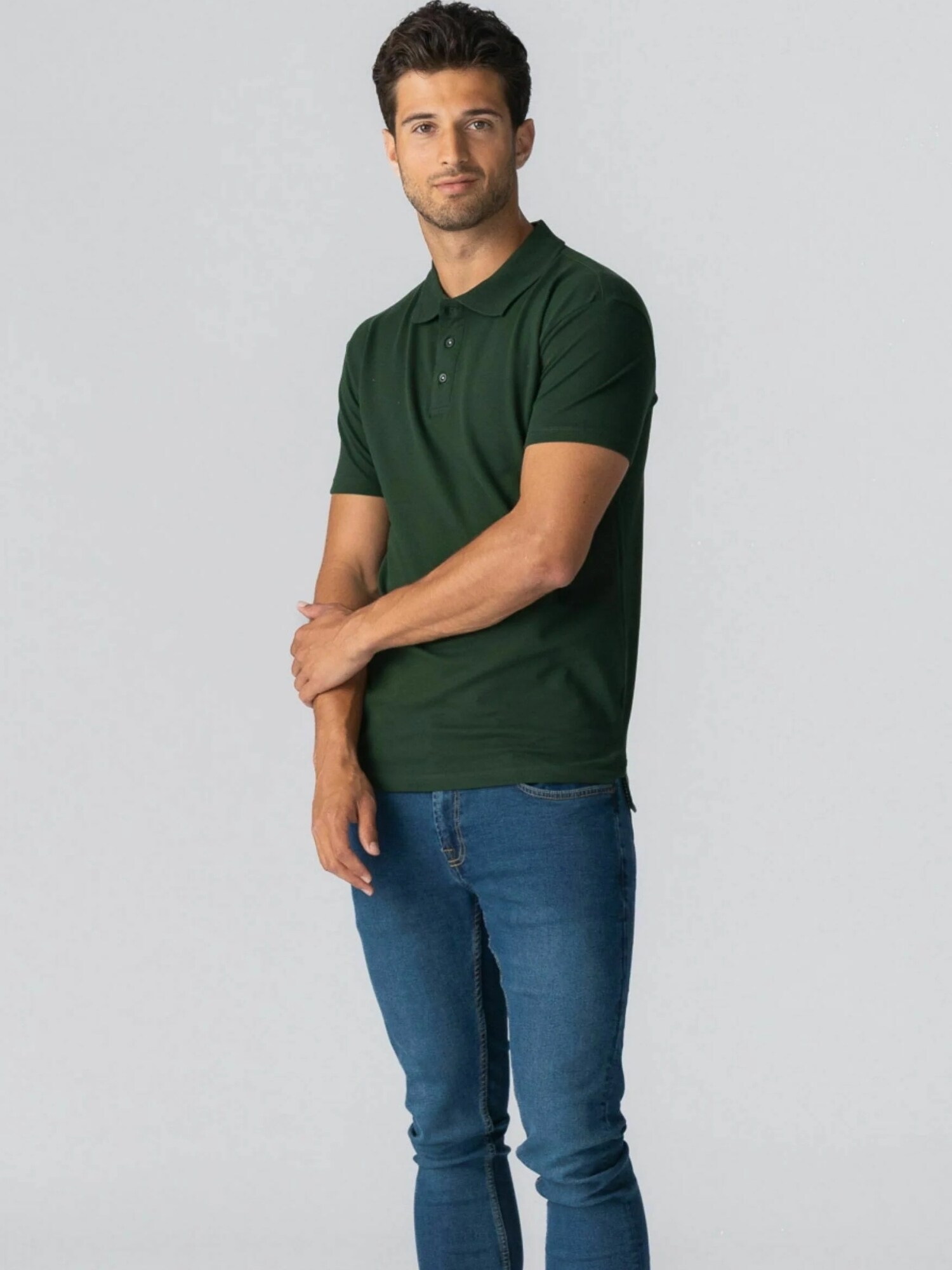 TEESHOPPEN Cămașă ' Muscle Polo '  verde