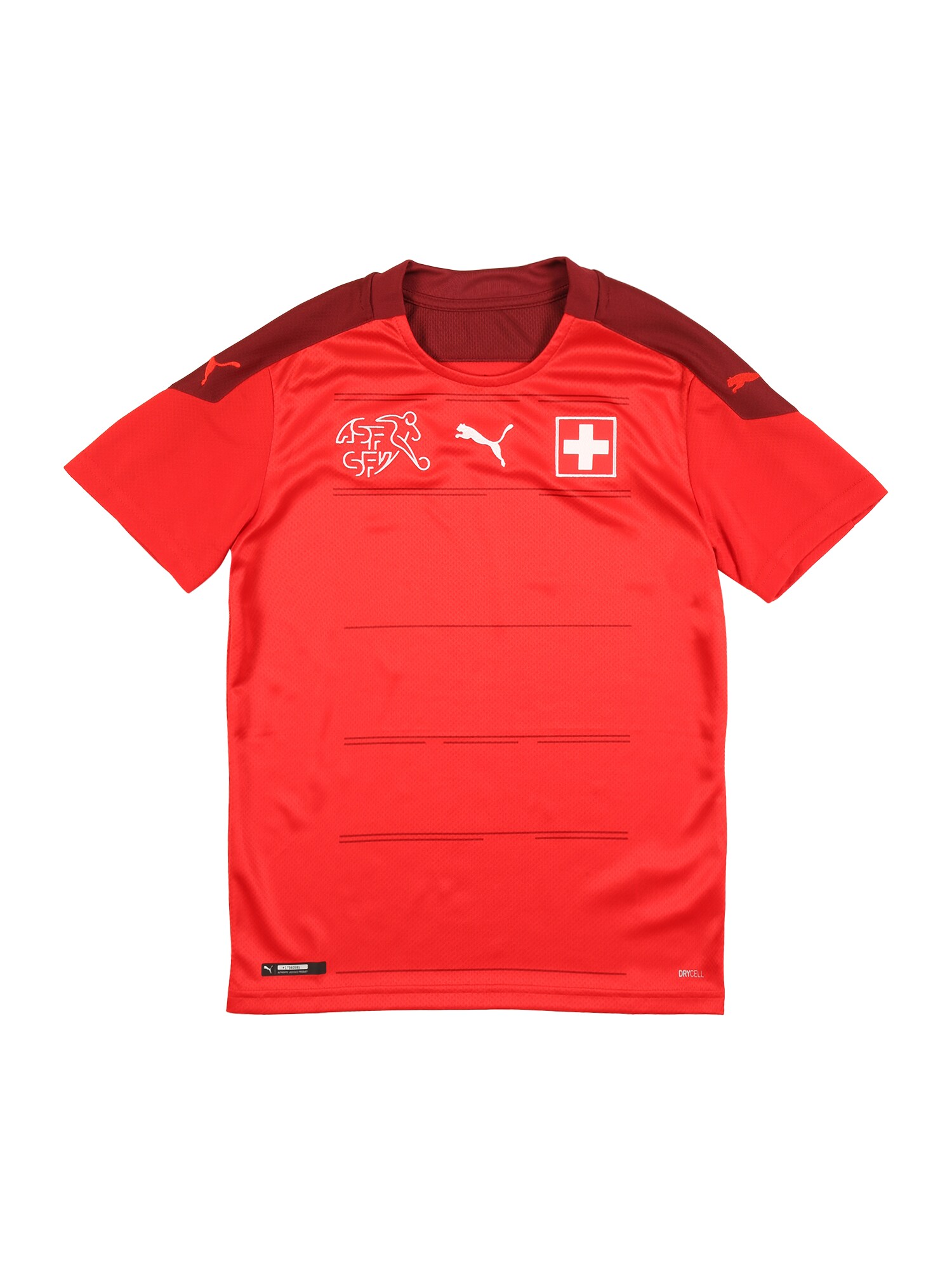 PUMA Sportiniai marškinėliai  juoda / balta / raudona