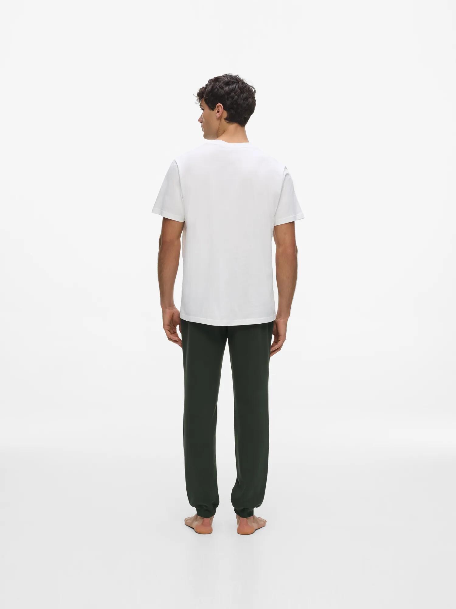 Karl Lagerfeld Pantalón 'Rue St-Guillaume' verde oscuro / blanco – imagen 3