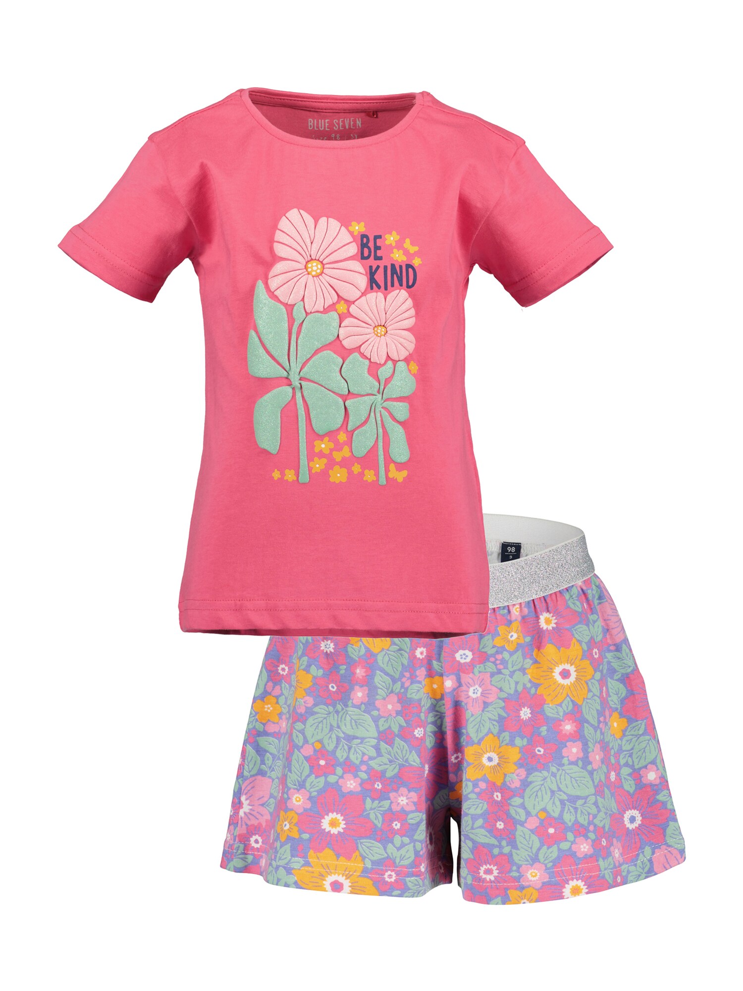 BLUE SEVEN Set  albastru regal / portocaliu / roz / roz