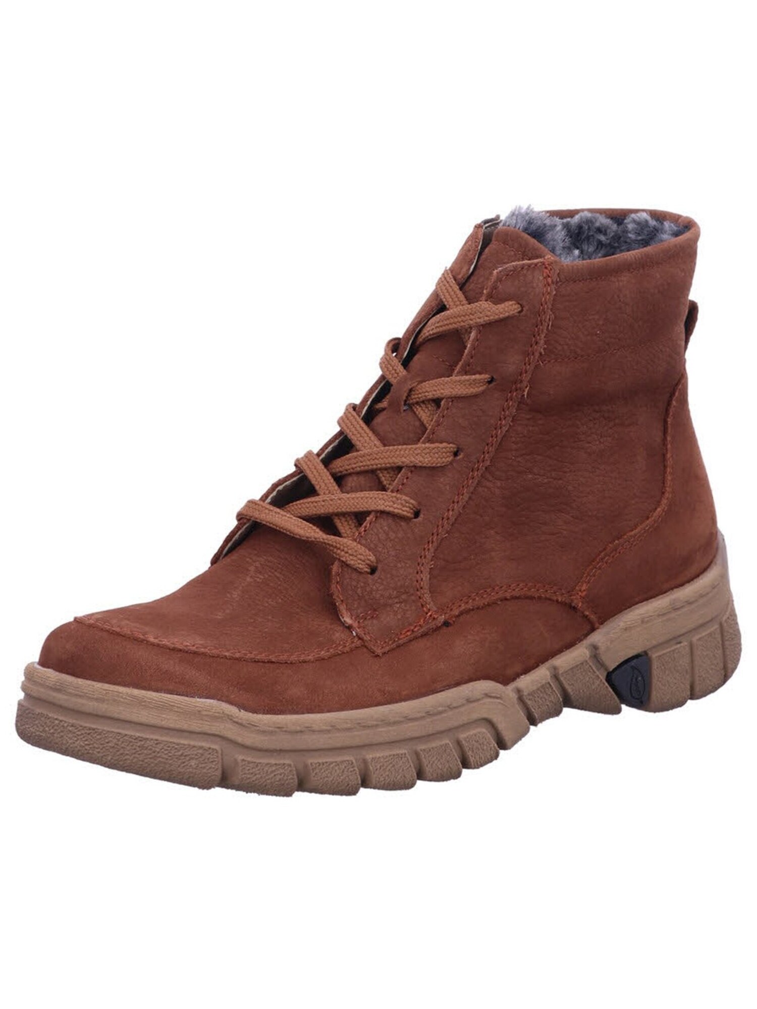 WALDLÄUFER Zapatillas deportivas altas 'Schnürschuh Damen 904801-165/082 Nubukleder in braun' marrón