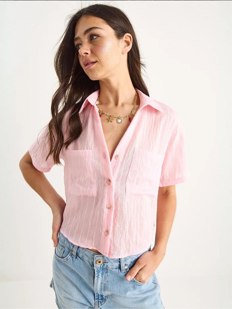 Bianco Lucci Bluse Damen Größe S rosa
