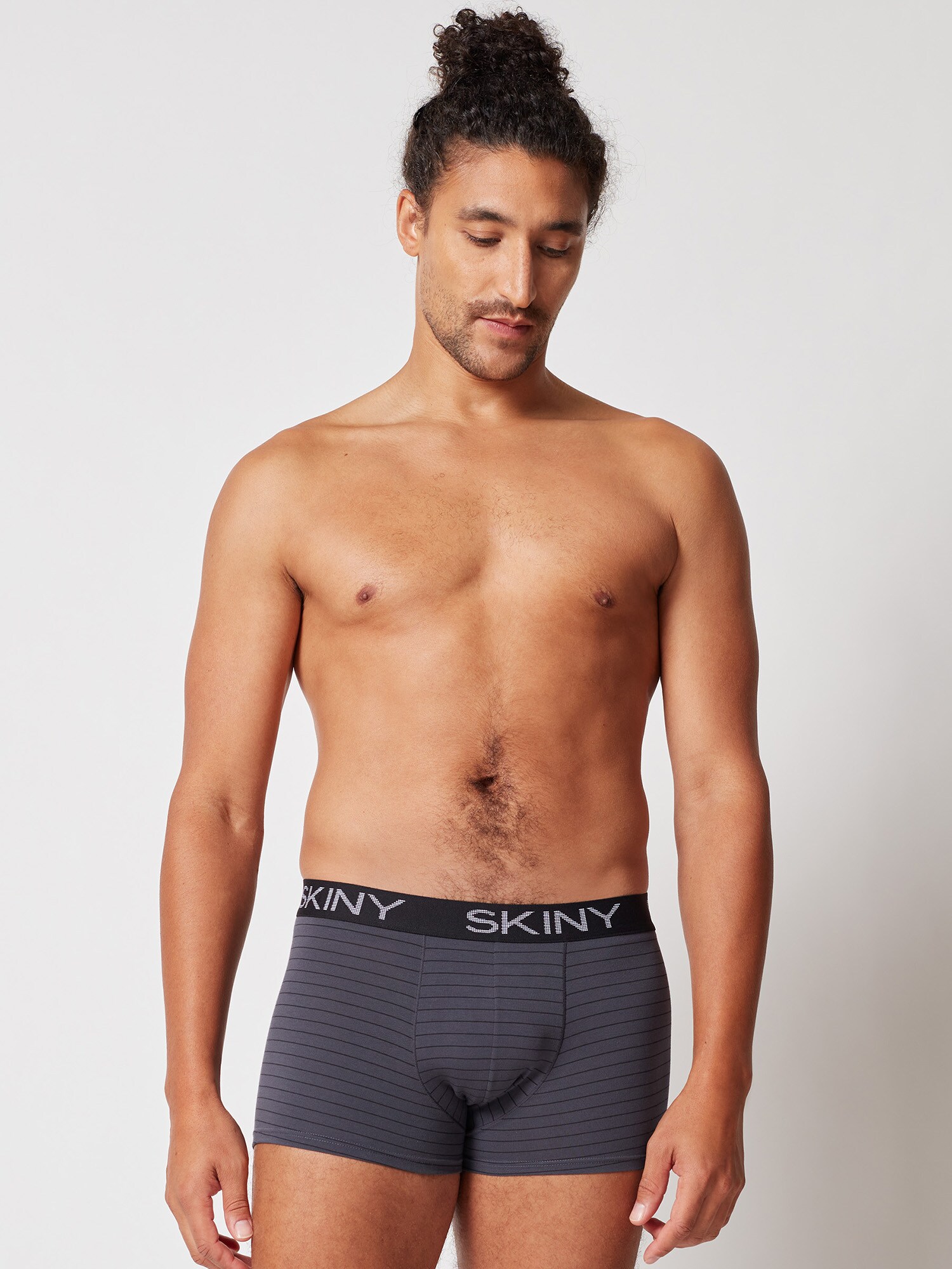 Skiny Boxeralsók  sötétszürke / fekete / fehér termék 2. képe