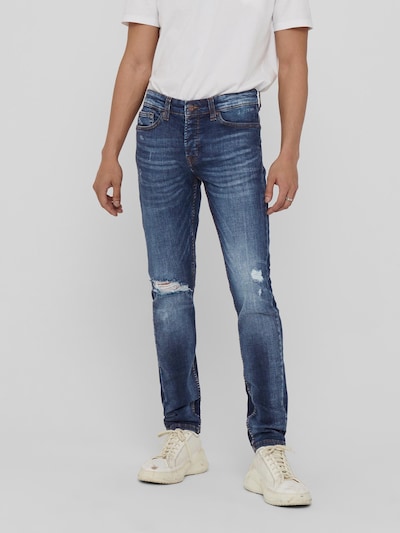 Only & Sons Loom Life Distressed Knee Slim Fit Jeans