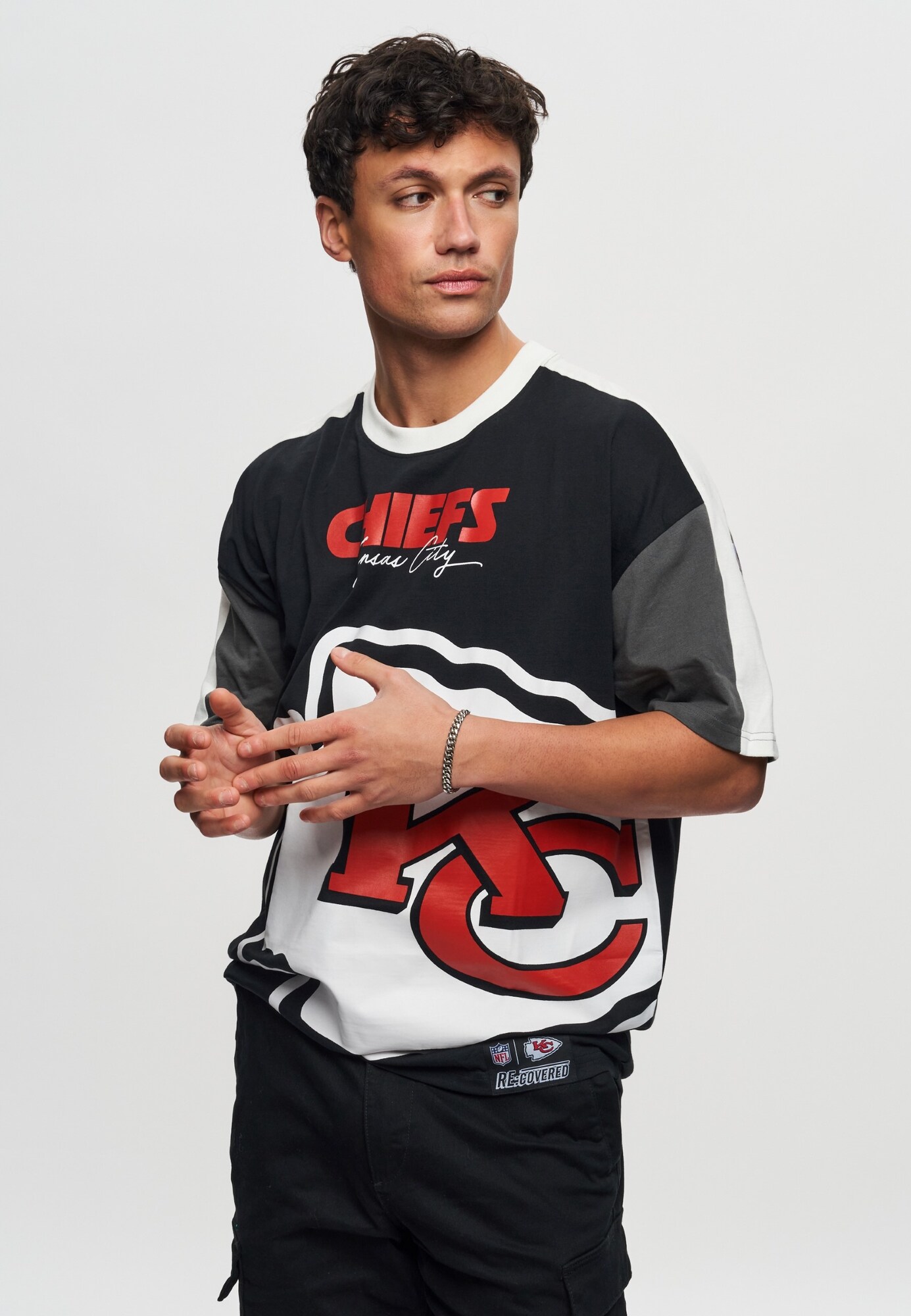 Thumbnail - Recovered T-Shirt NFL Chiefs Kansas City Cut and Sew Oversized